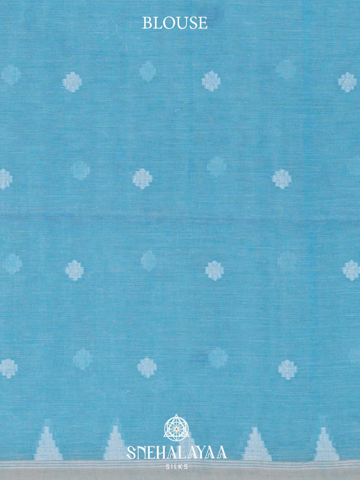 Blue Khadi Cotton Saree