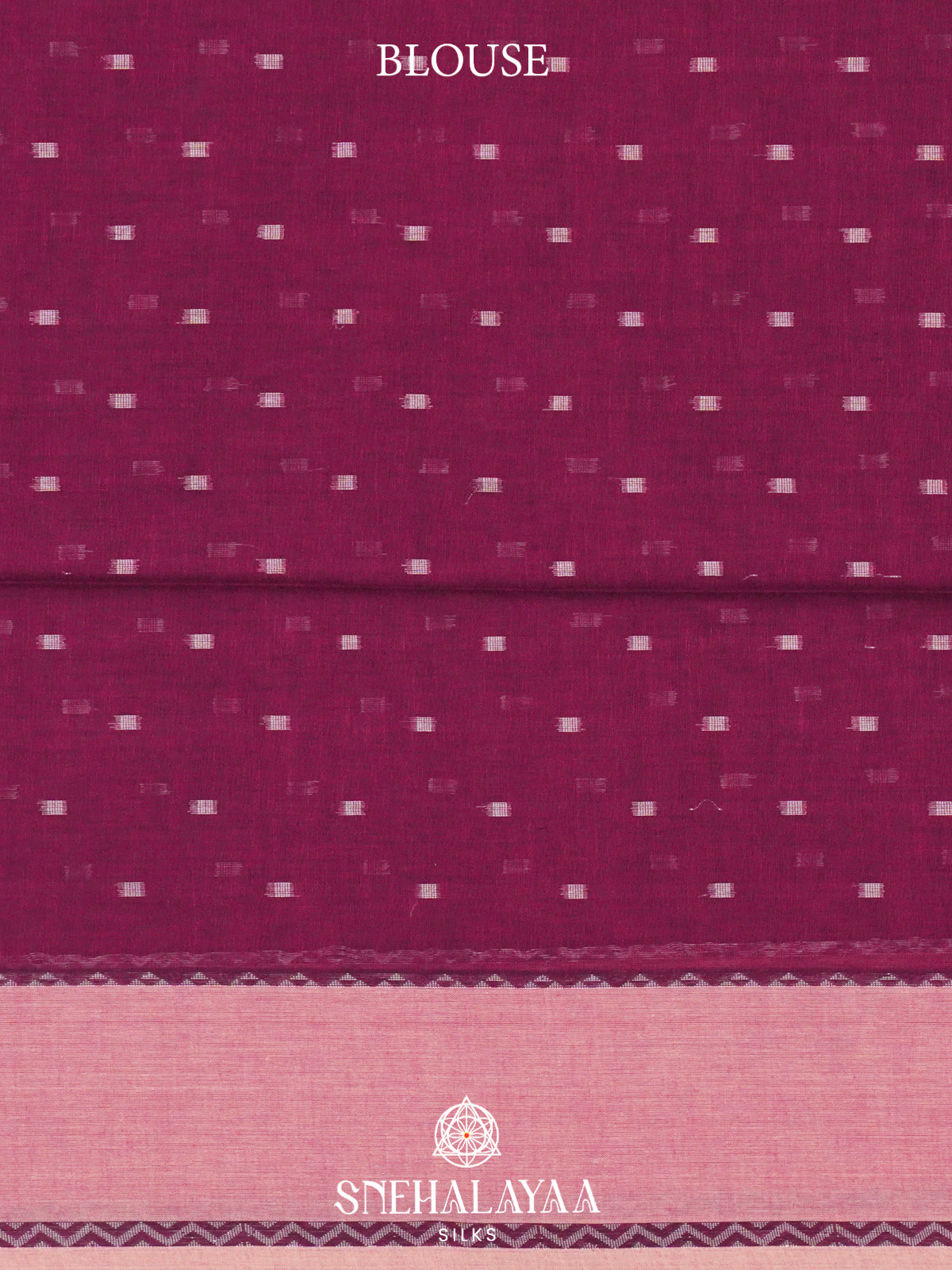 Magenta Khadi Cotton Saree