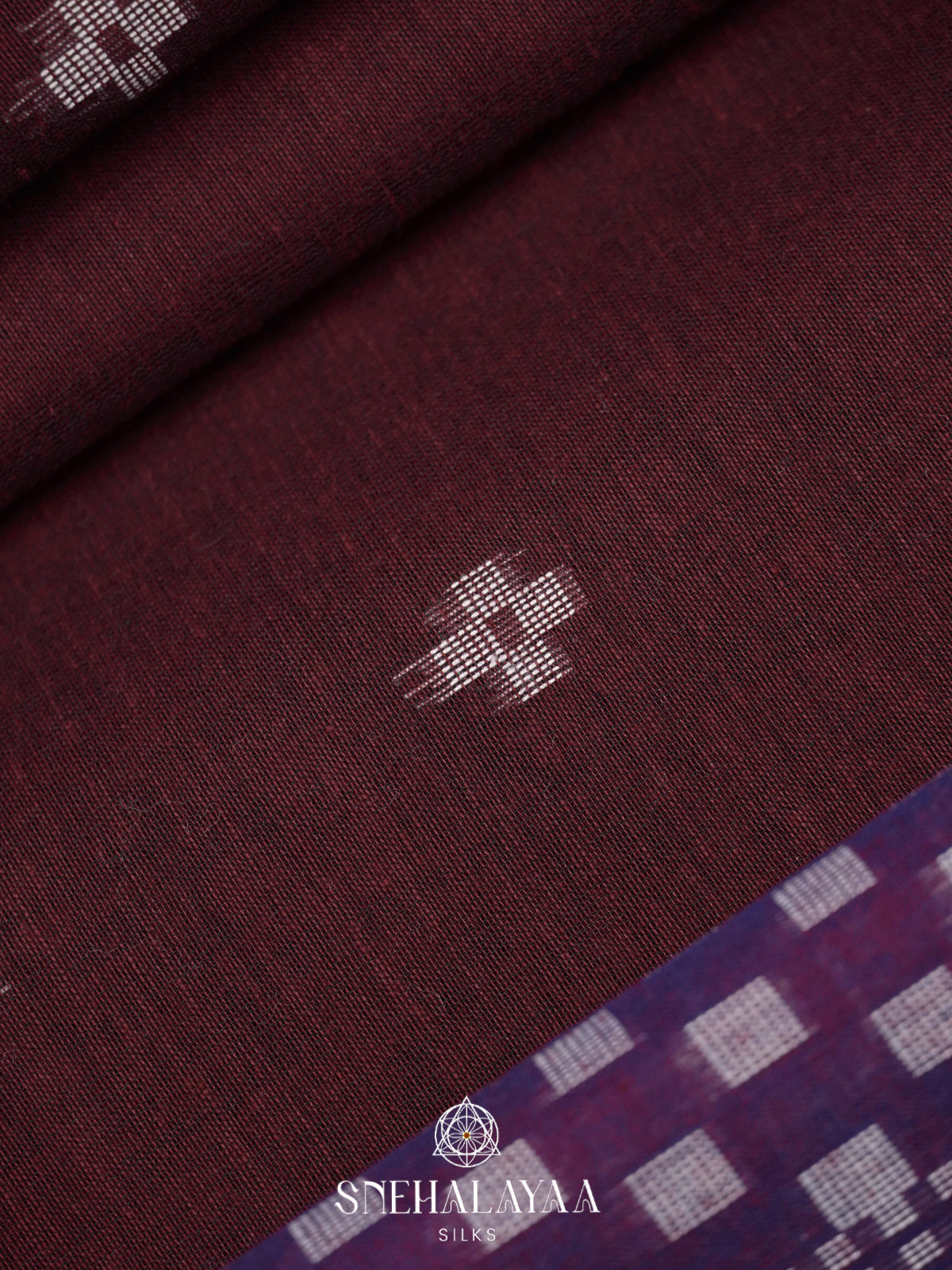 Brown Khadi Cotton Saree