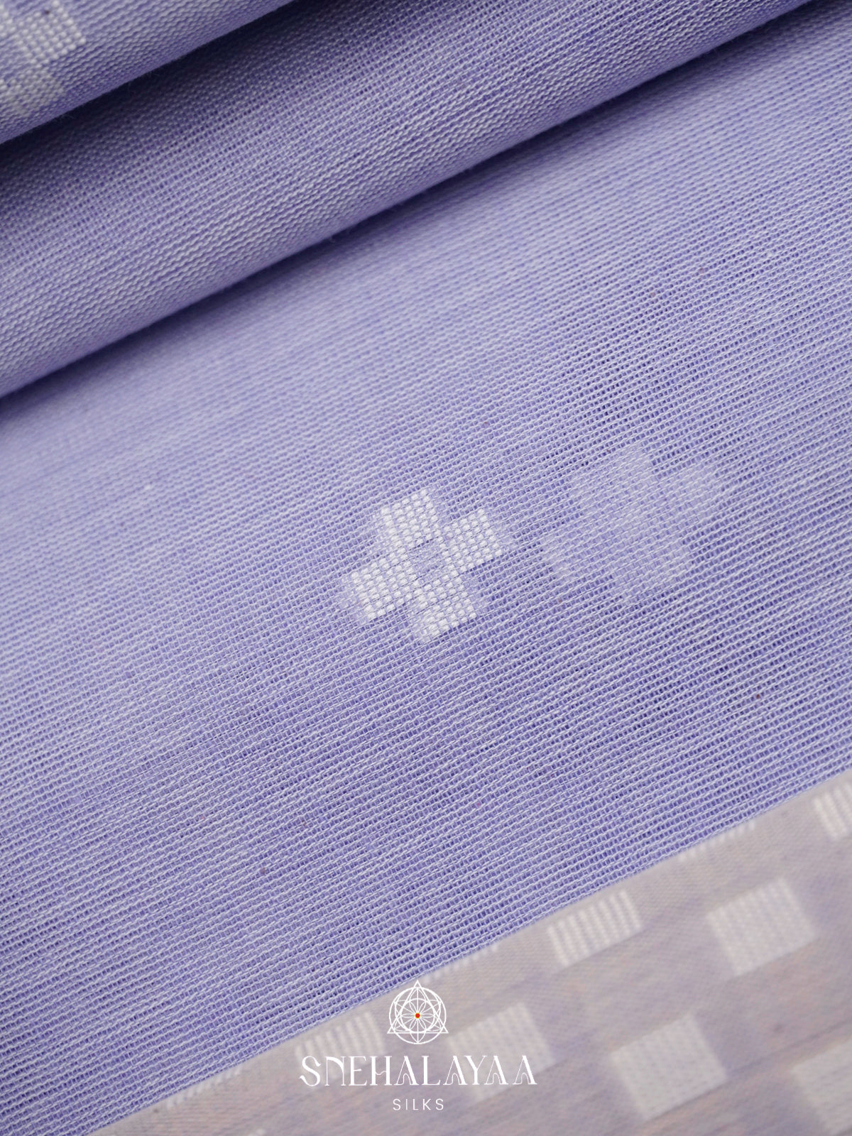 Blue Khadi Cotton Saree