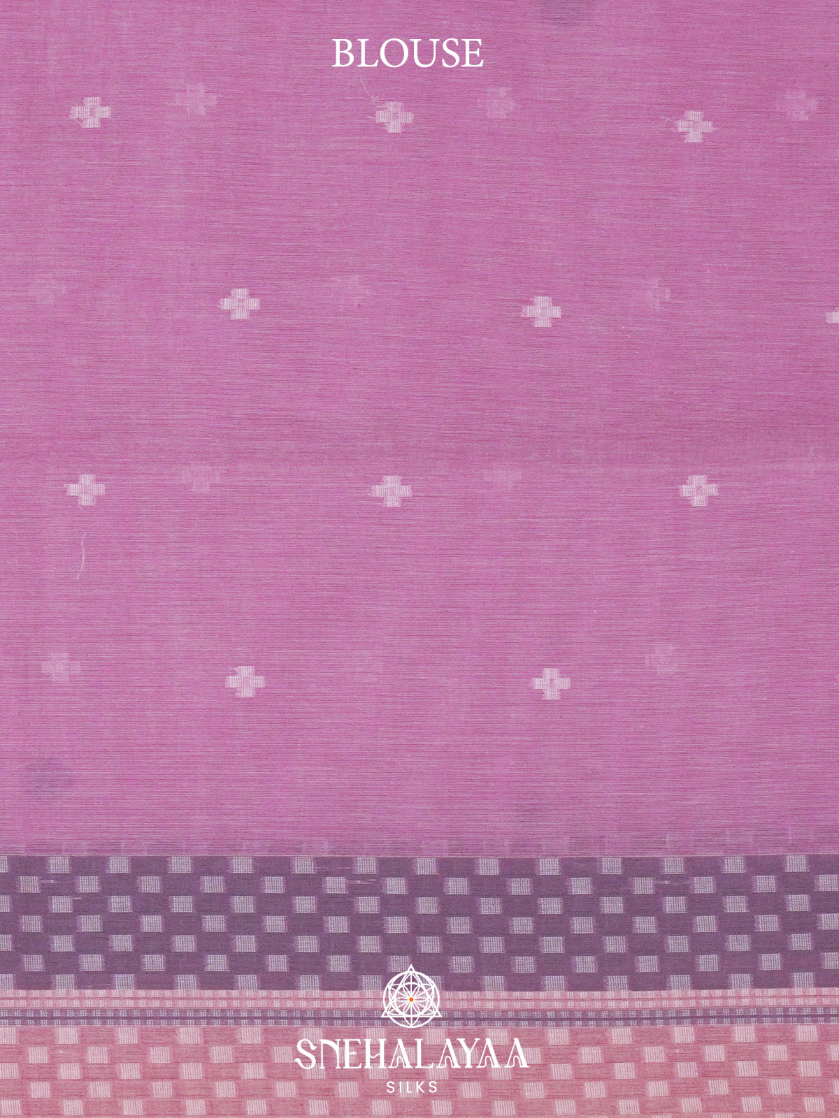 lavender Khadi Cotton Saree