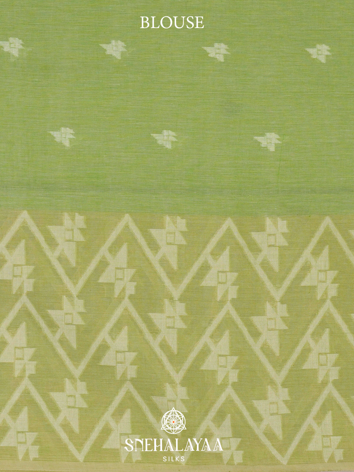 Pista Green Khadi Cotton Saree
