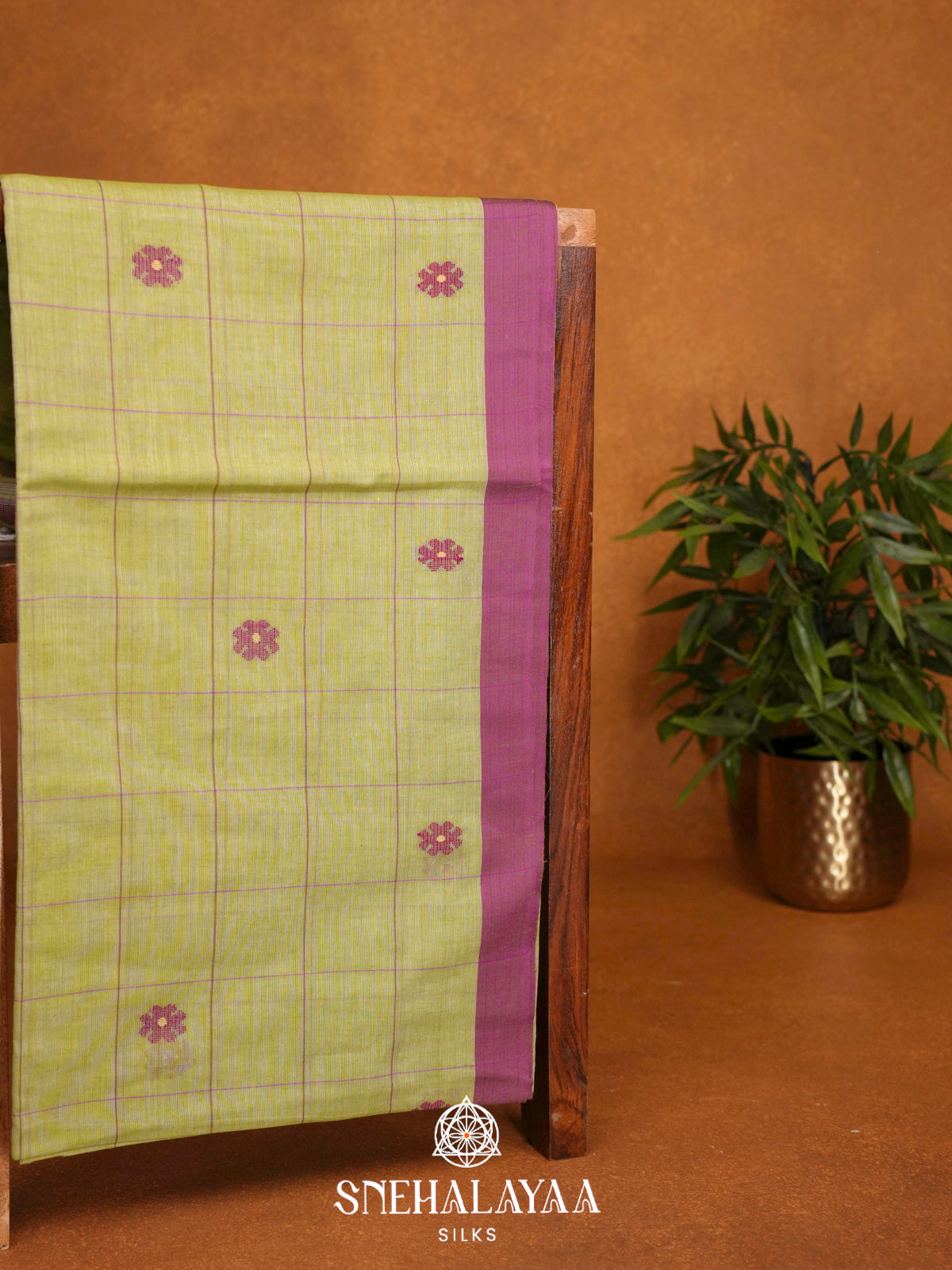 Pale Yellow Khadi Cotton Saree