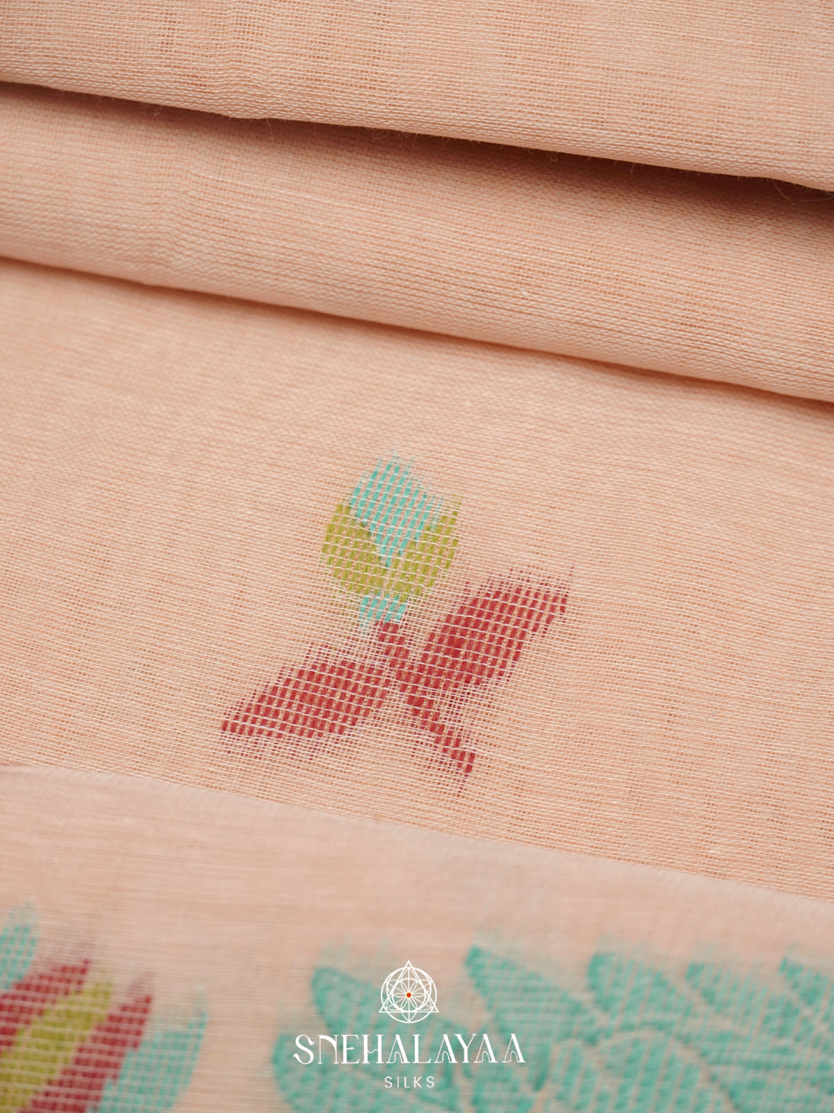Cream  Bengal Cotton Saree