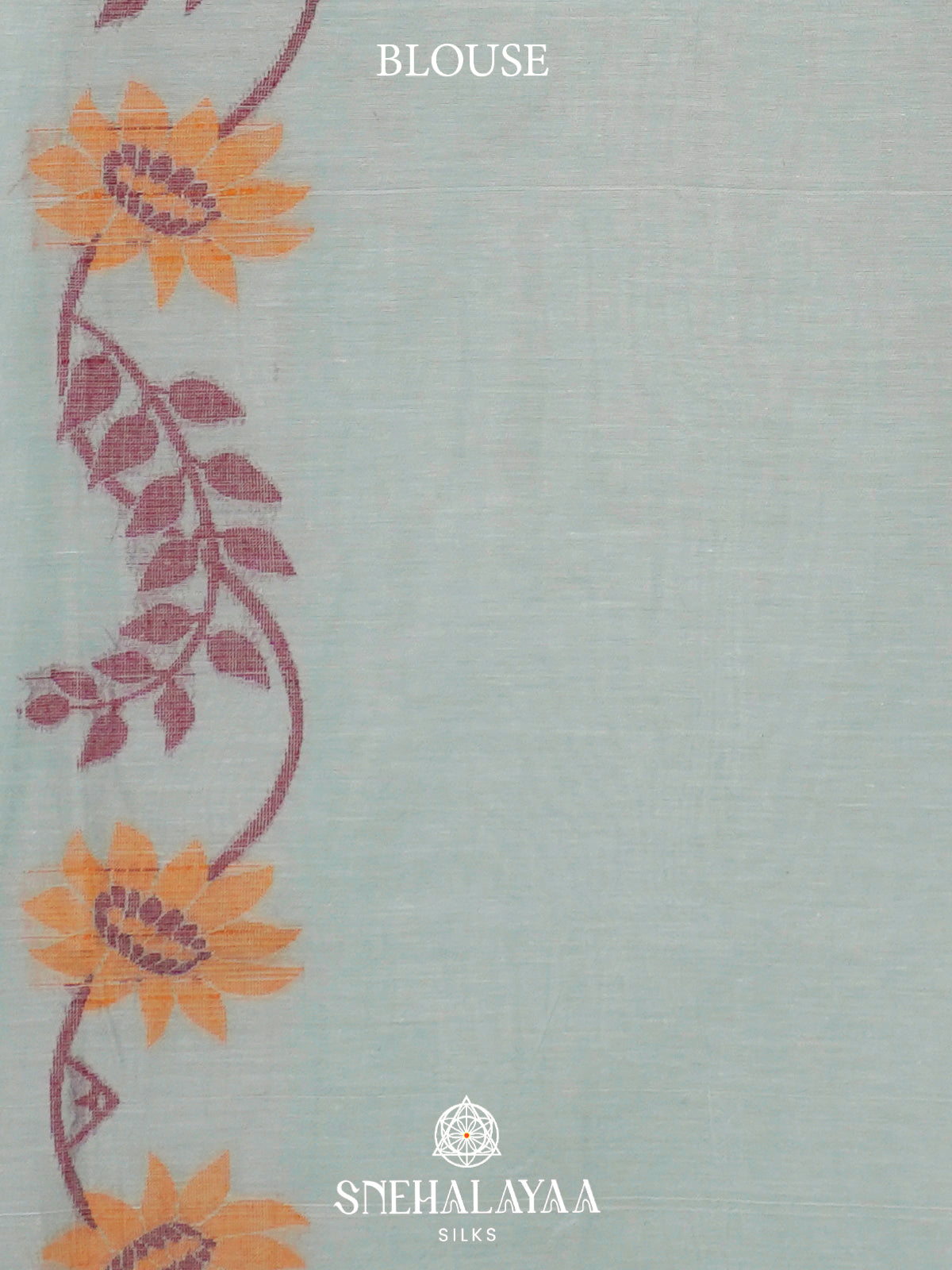 Mint Blue  Bengal Cotton Saree