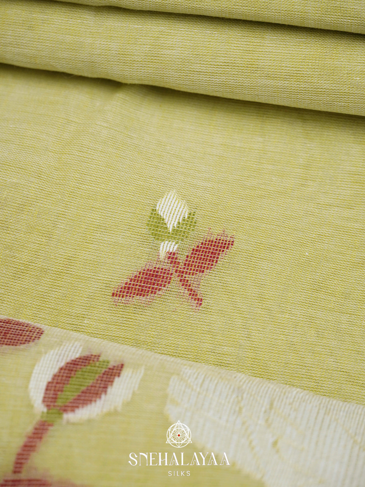 Pista Green  Bengal Cotton Saree