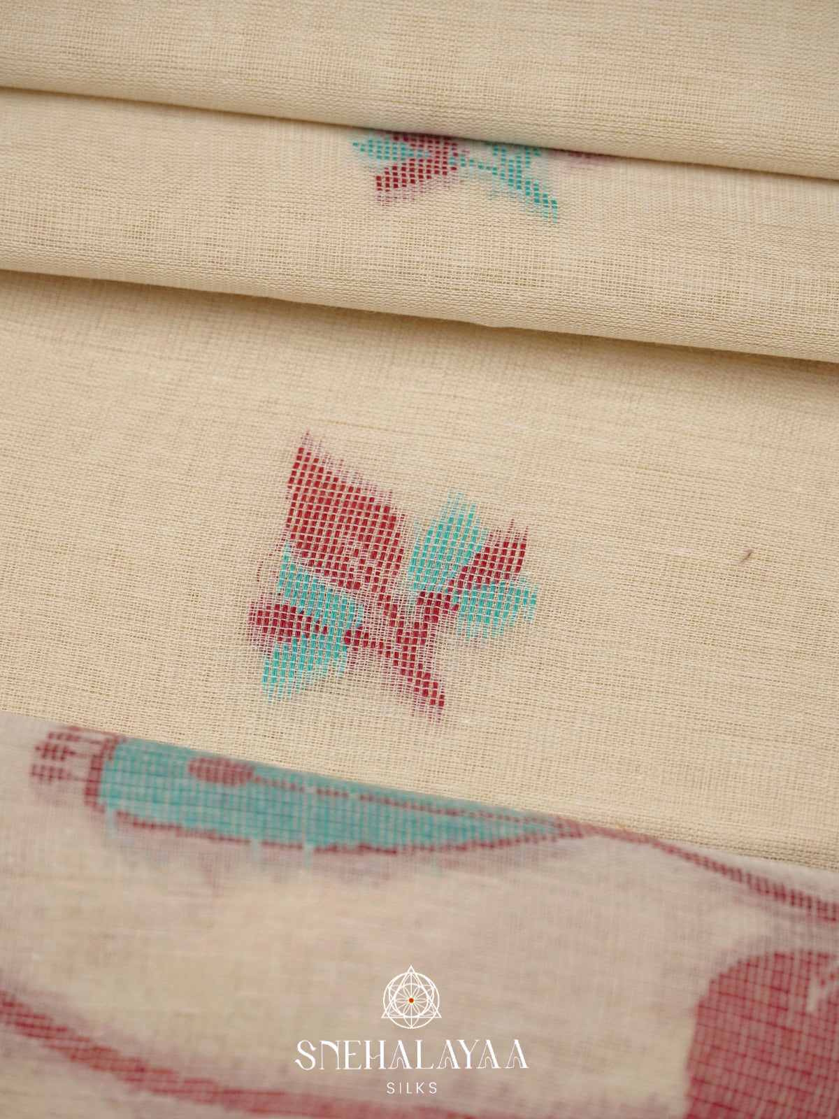Pale Yellow  Bengal Cotton Saree