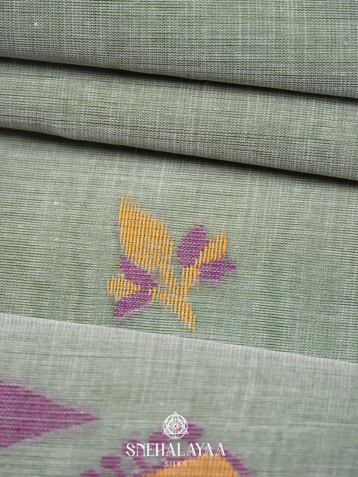 Green  Bengal Cotton Saree