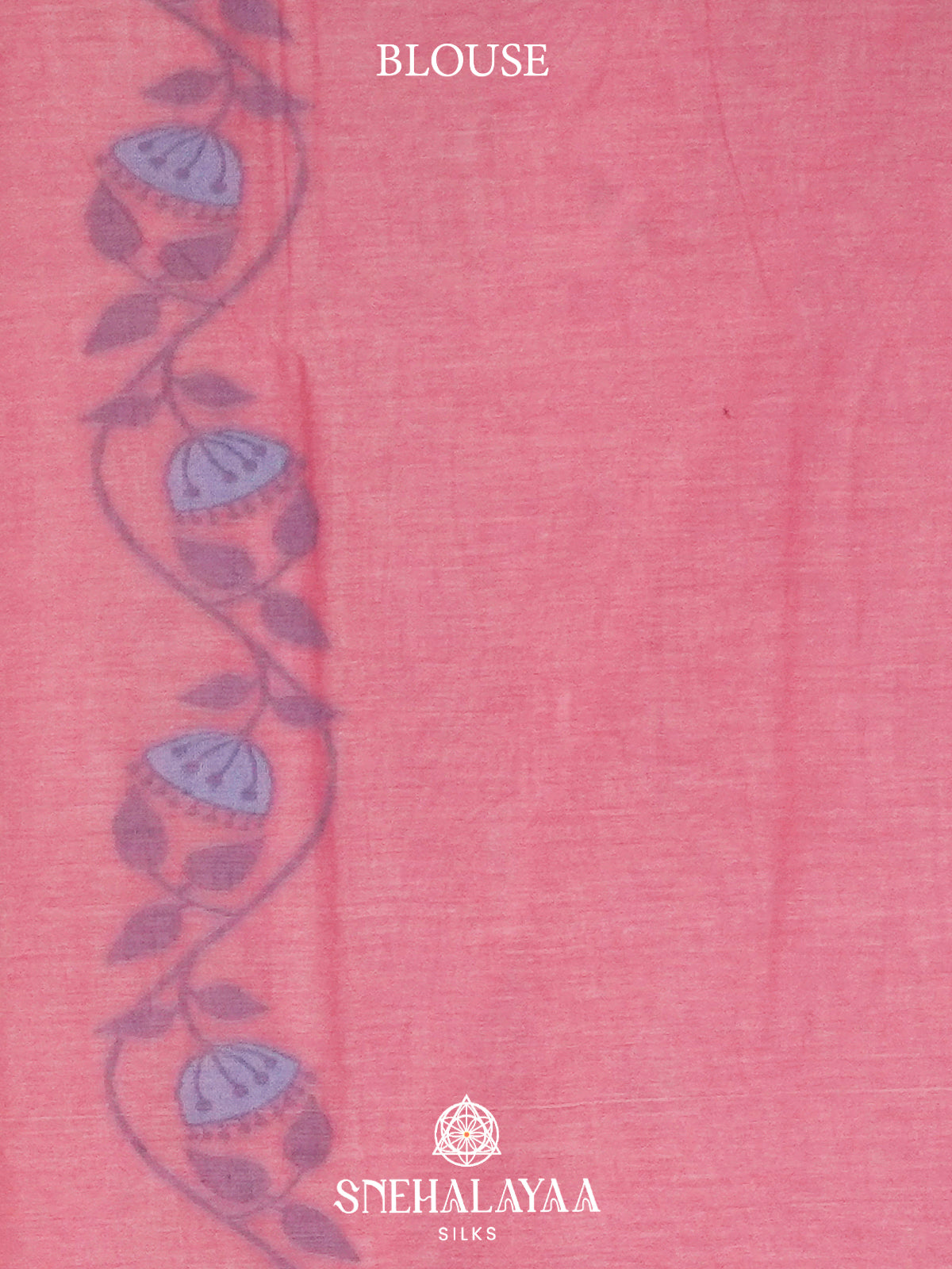 Pink  Bengal Cotton Saree