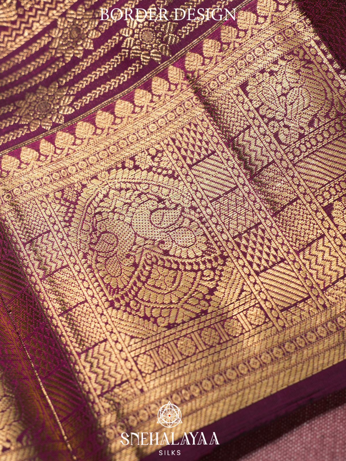 Purple Kanjivaram Silk Saree