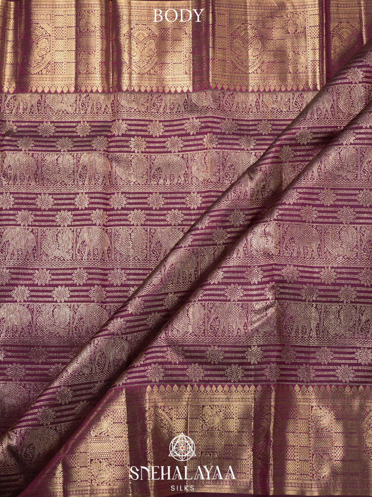 Purple Kanjivaram Silk Saree
