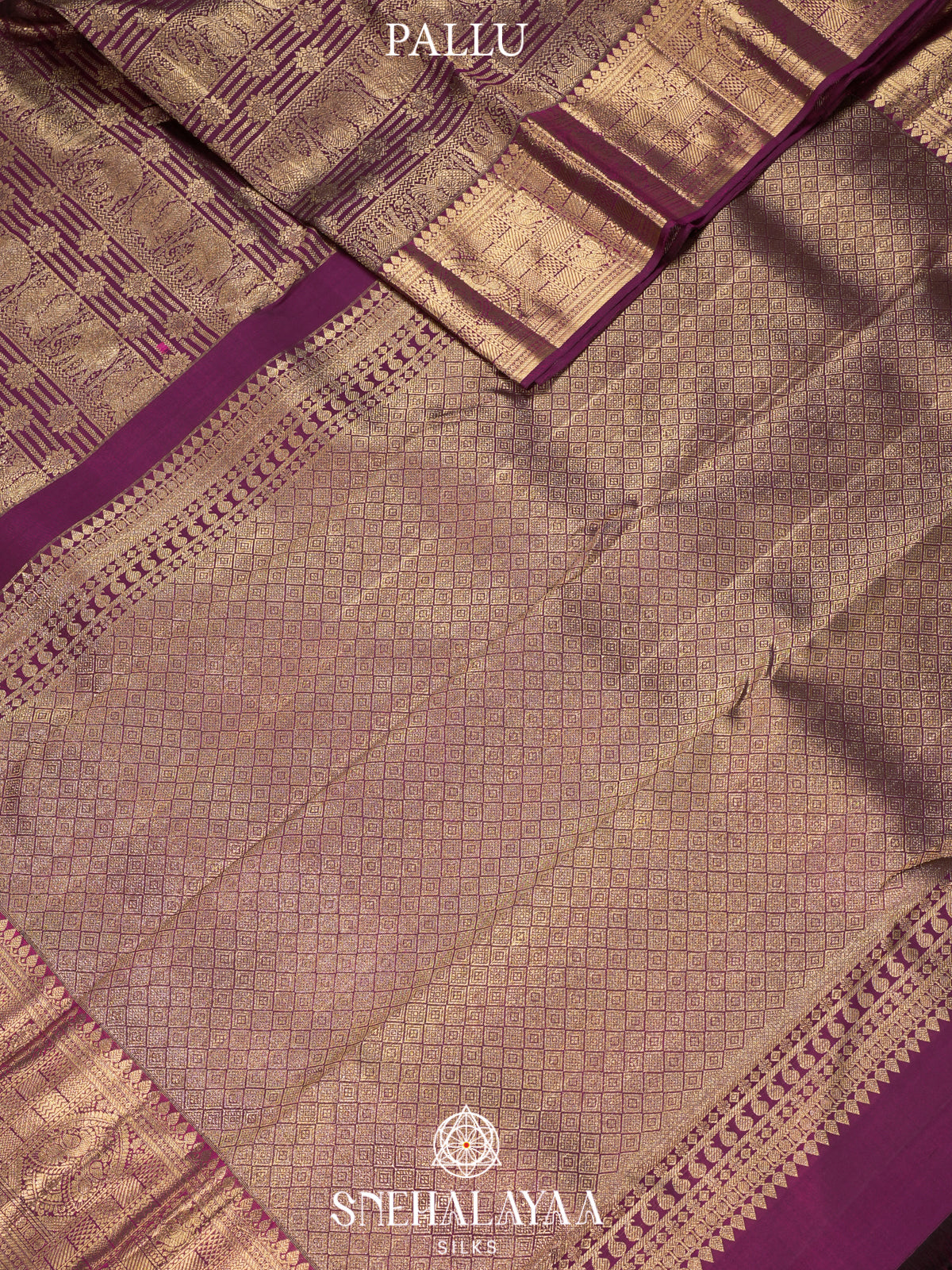 Purple Kanjivaram Silk Saree