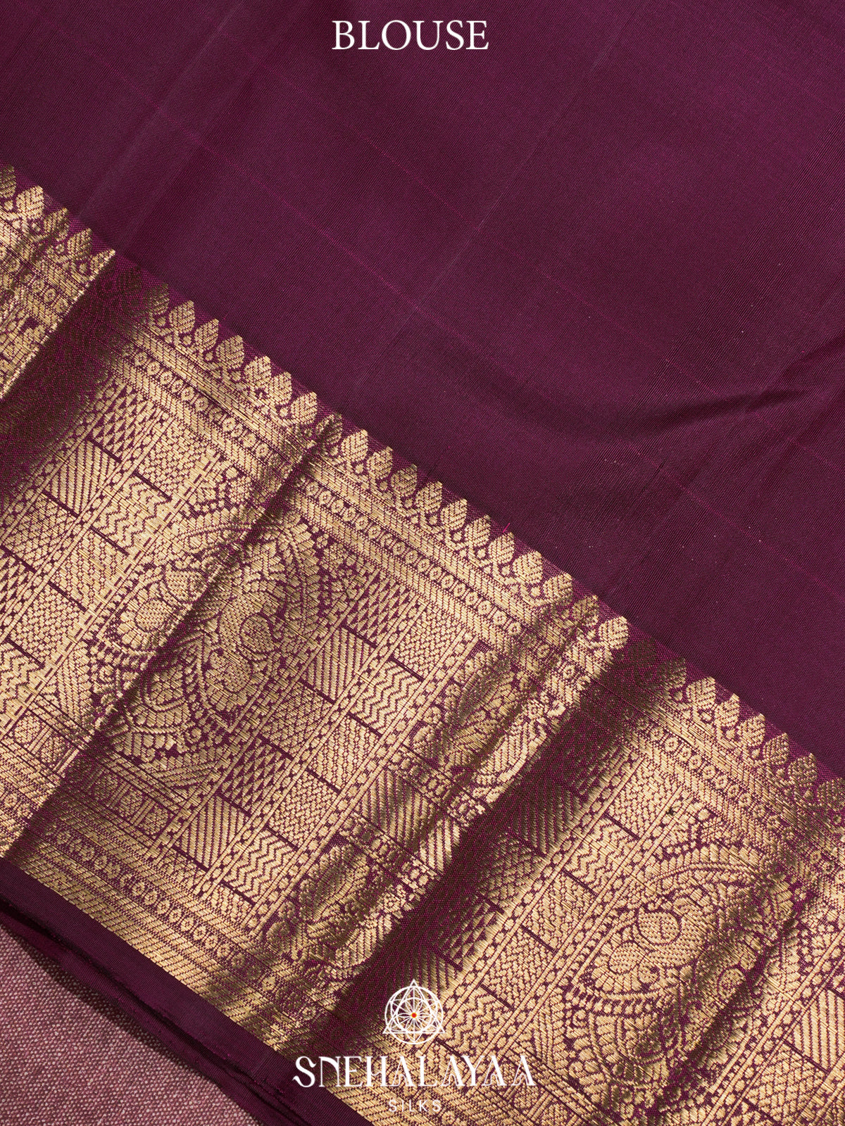 Purple Kanjivaram Silk Saree