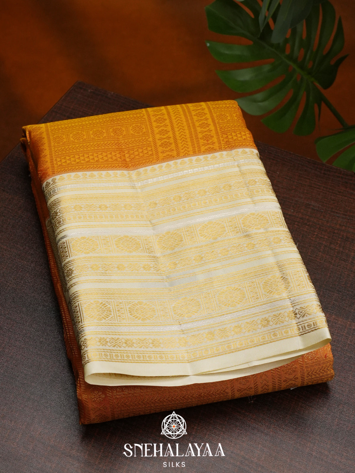Yellow Tissue Kanjivaram Silk Saree