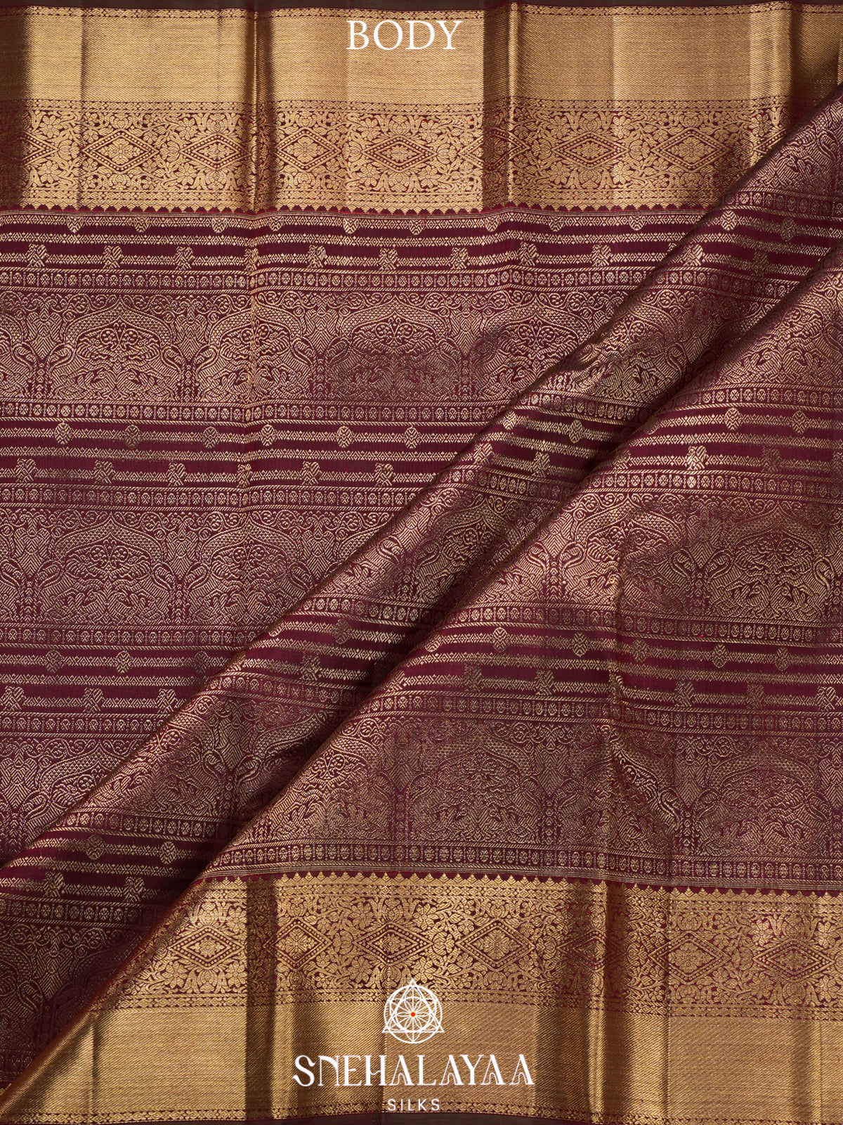Coffee Brown Kanjivaram Silk Saree