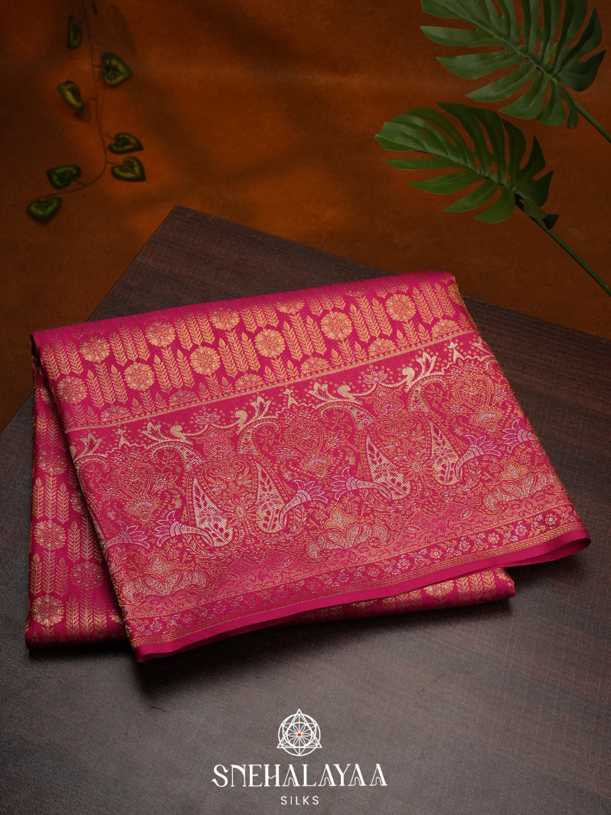 Pink Kanjivaram Silk Saree