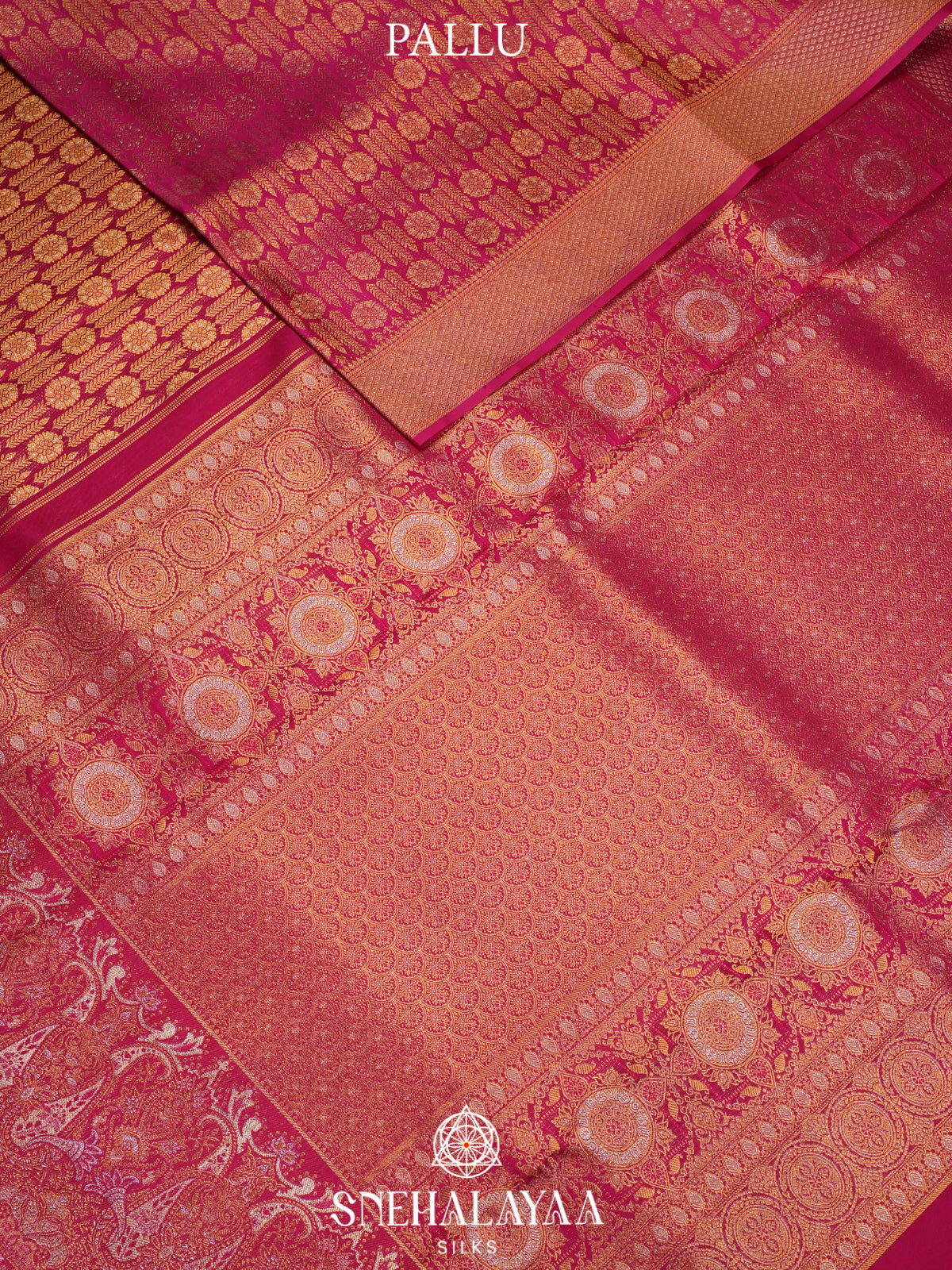 Pink Kanjivaram Silk Saree