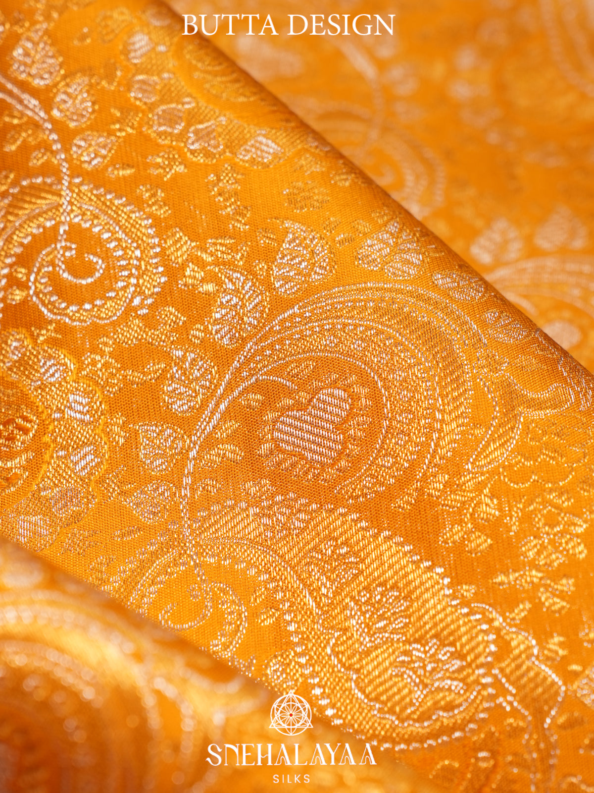 Mango Yellow Tissue Kanjivaram Silk Saree