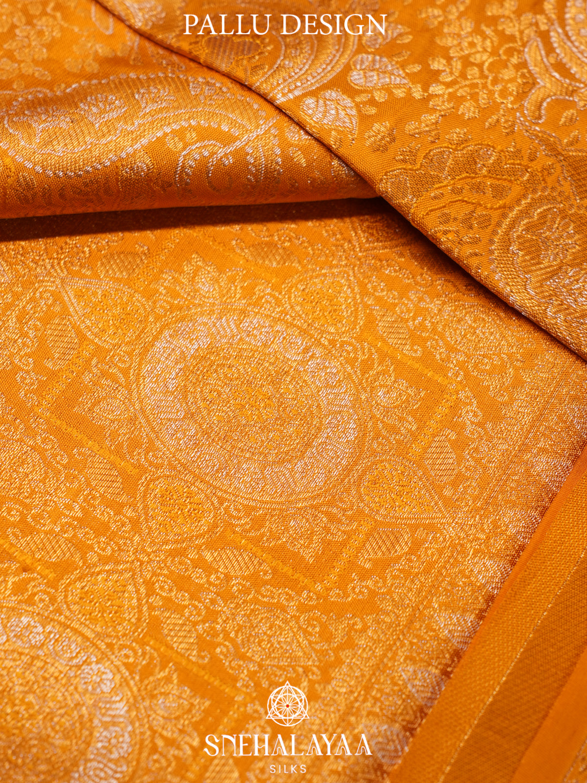 Mango Yellow Tissue Kanjivaram Silk Saree