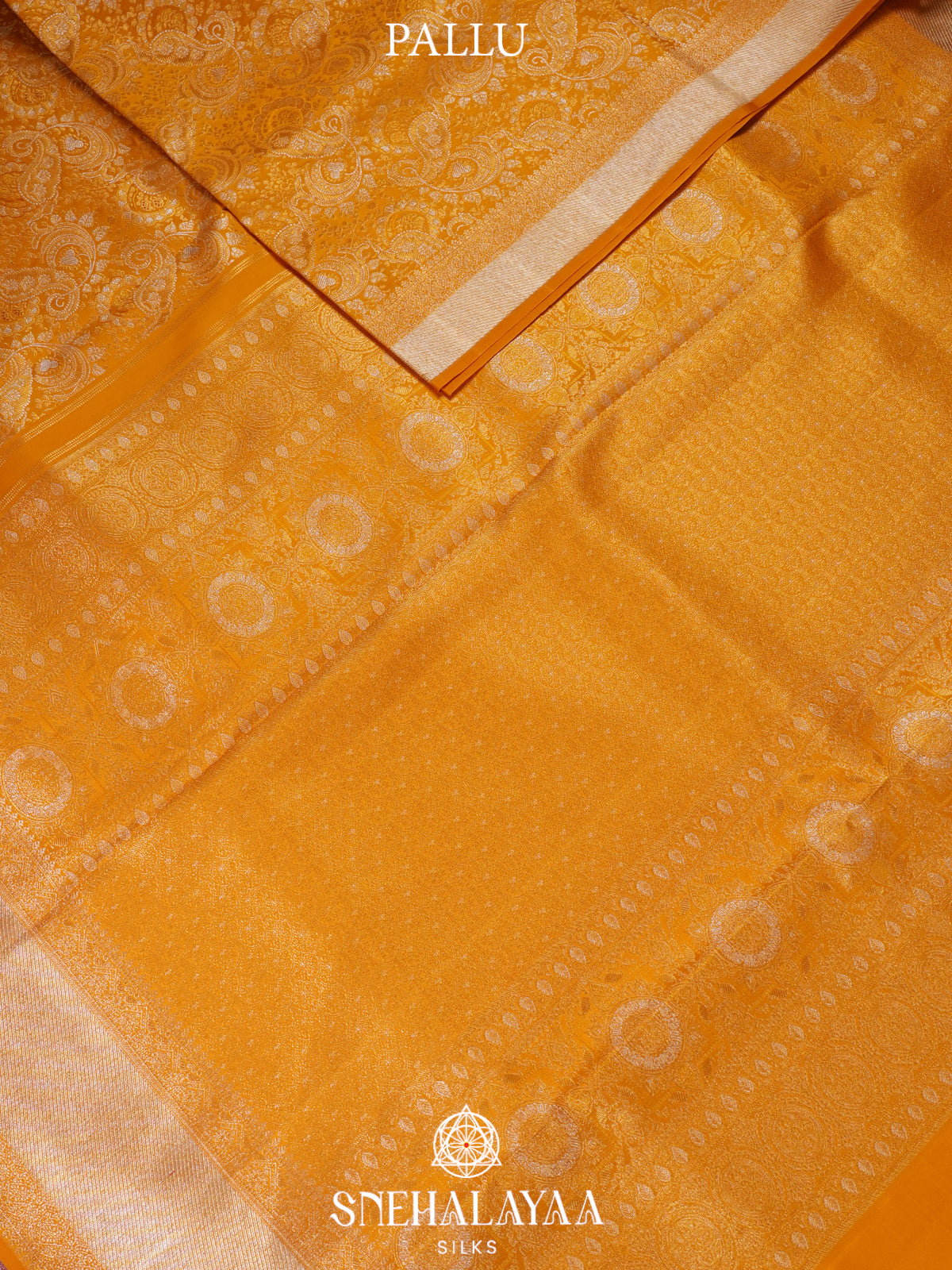 Mango Yellow Tissue Kanjivaram Silk Saree