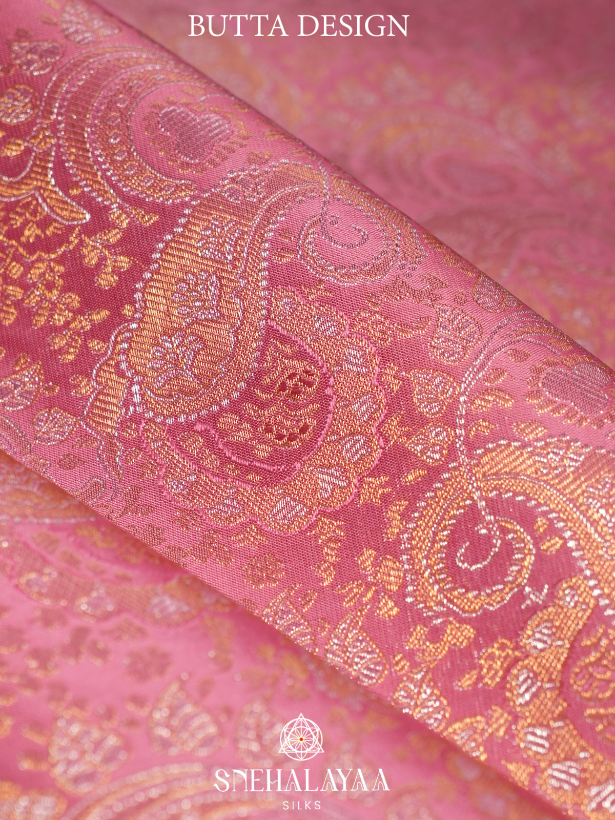 Baby Pink Tissue Kanjivaram Silk Saree