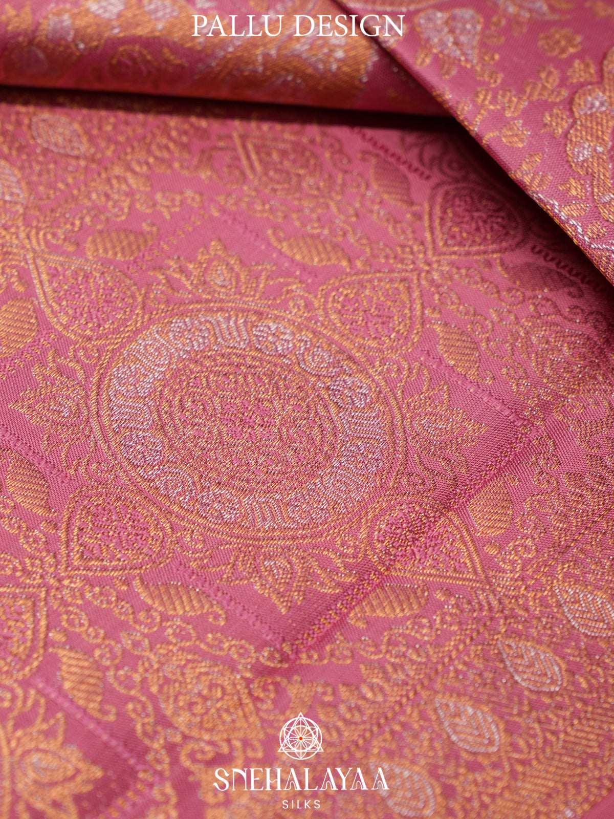 Baby Pink Tissue Kanjivaram Silk Saree