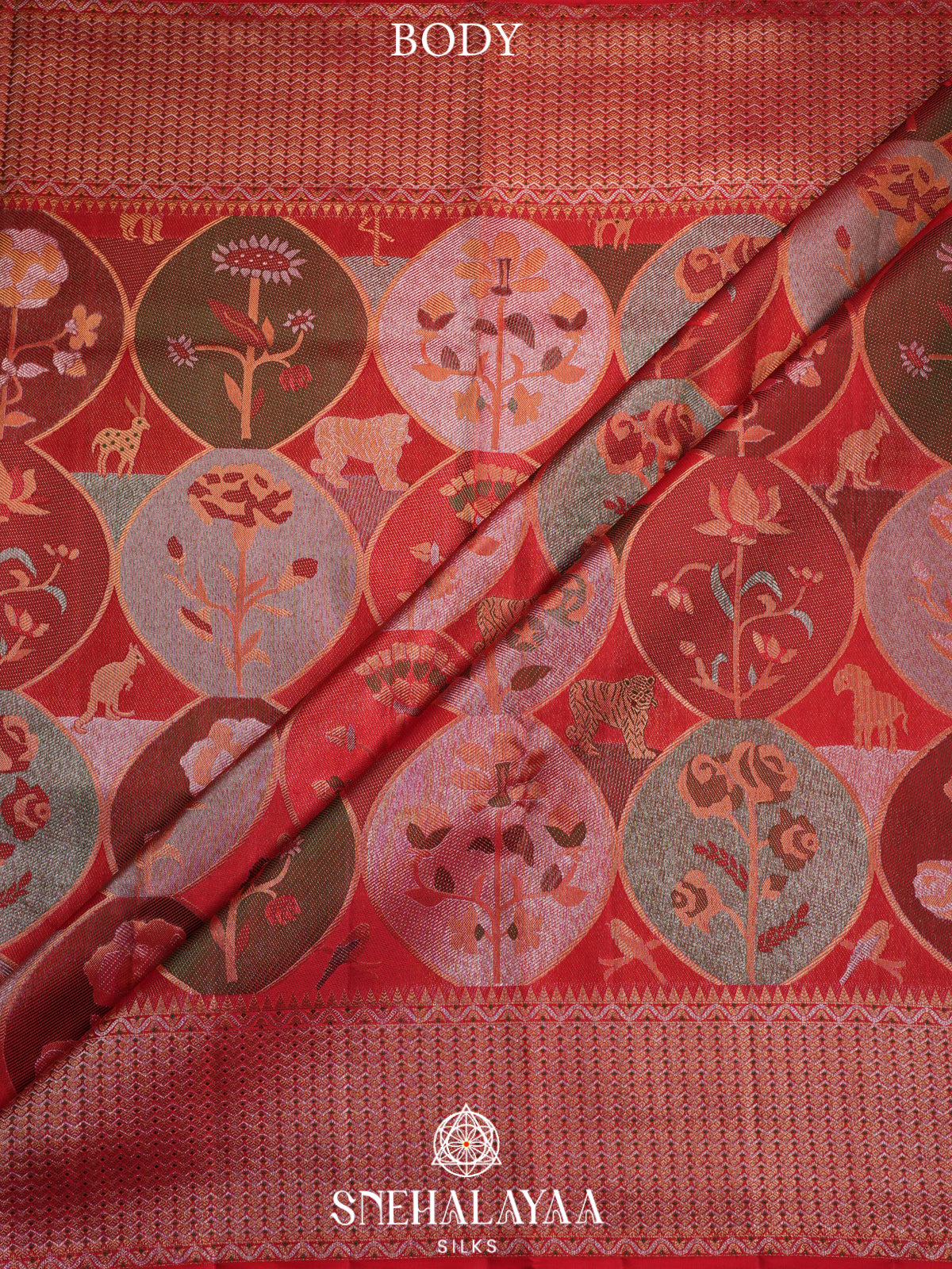 Red Kanjivaram Silk Saree