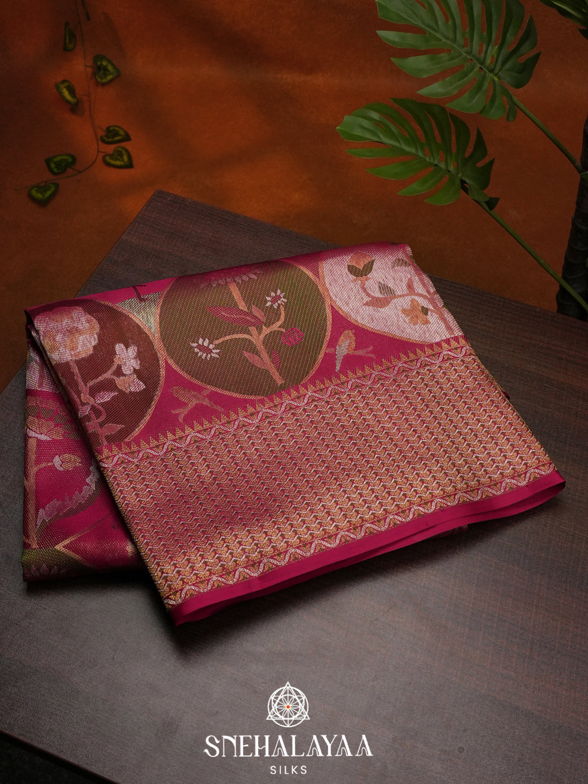 Pink Kanjivaram Silk Saree