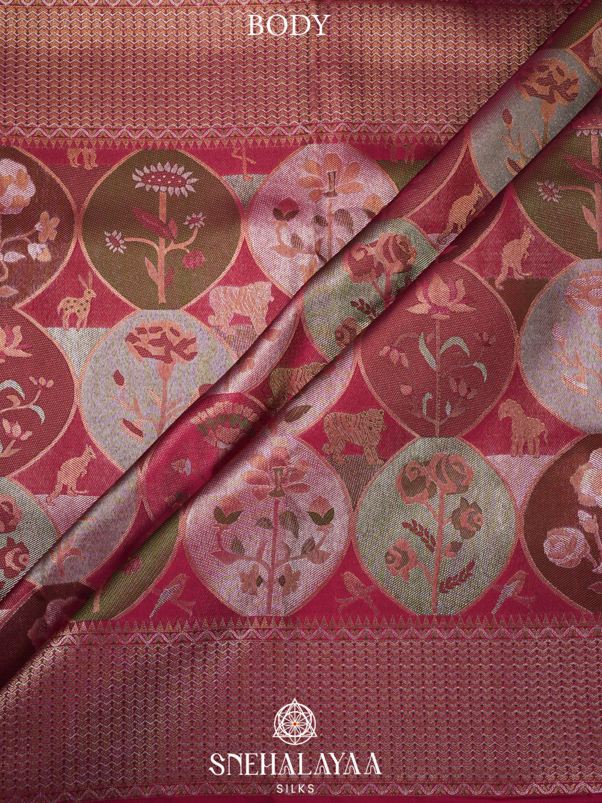 Pink Kanjivaram Silk Saree