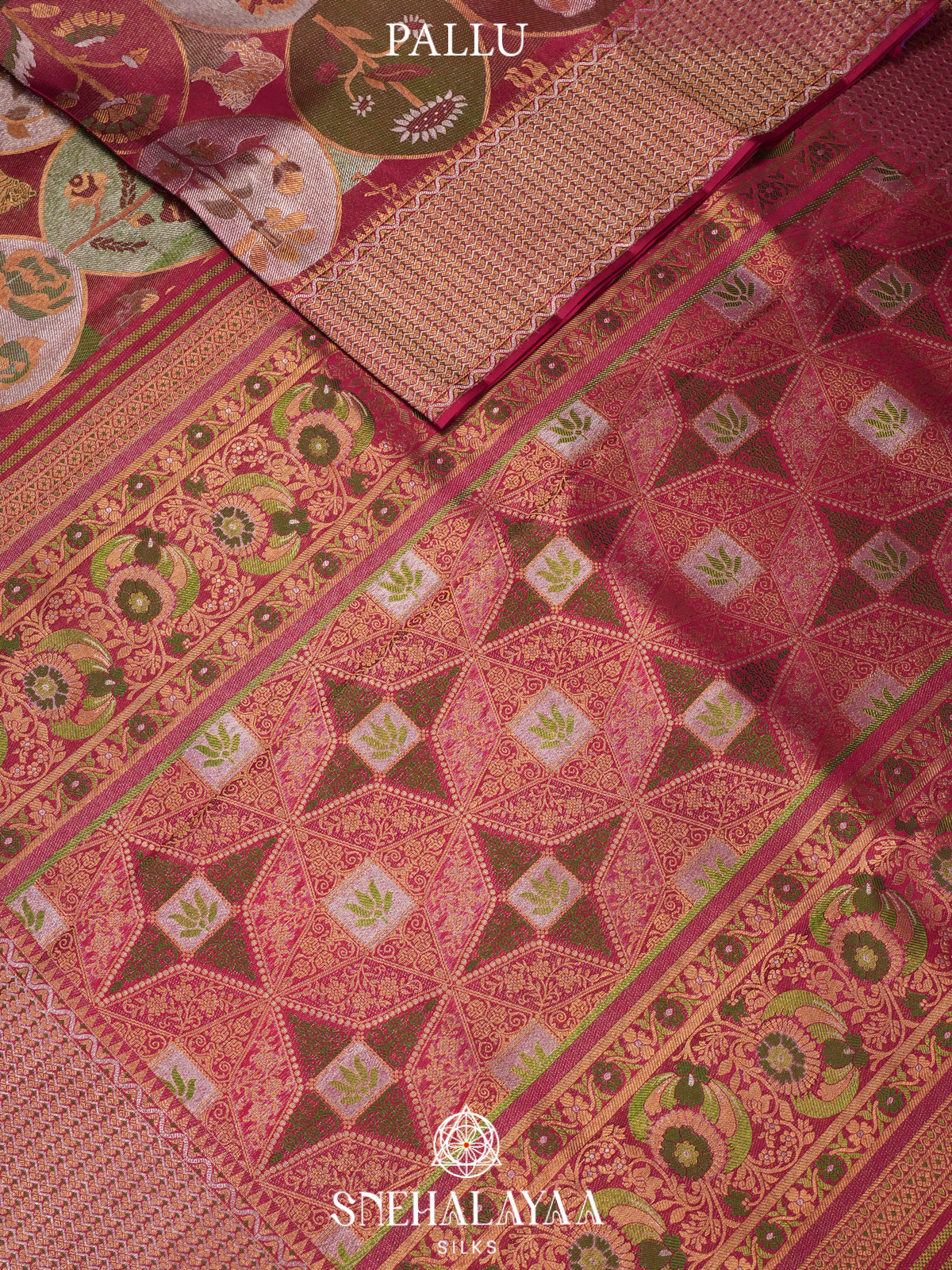 Pink Kanjivaram Silk Saree