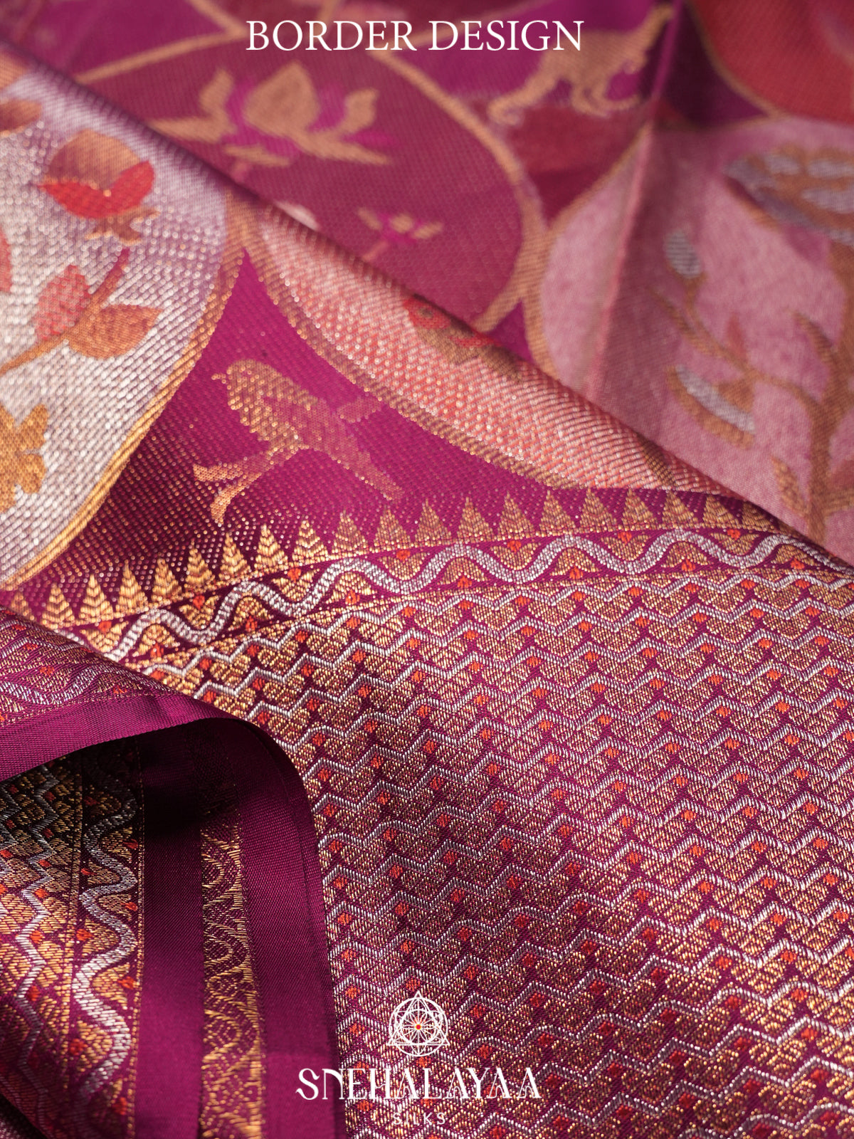 Magenta Kanjivaram Silk Saree