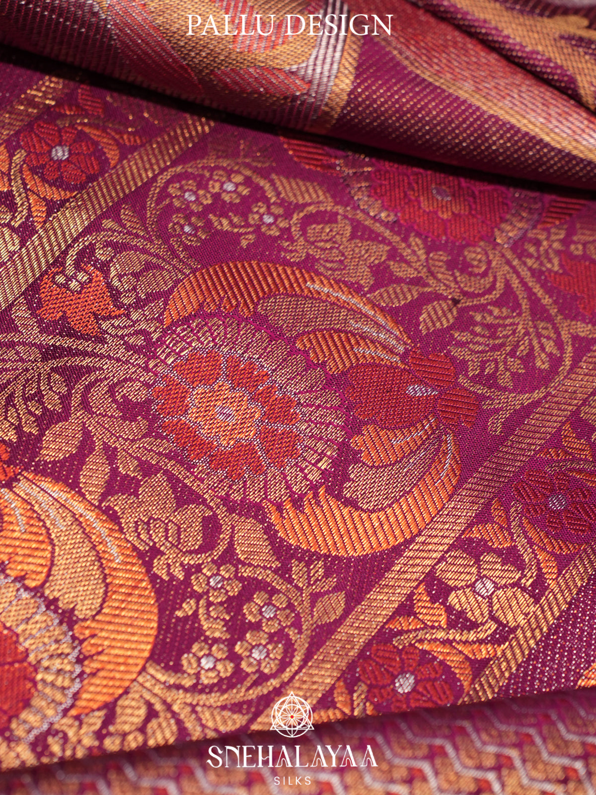 Magenta Kanjivaram Silk Saree
