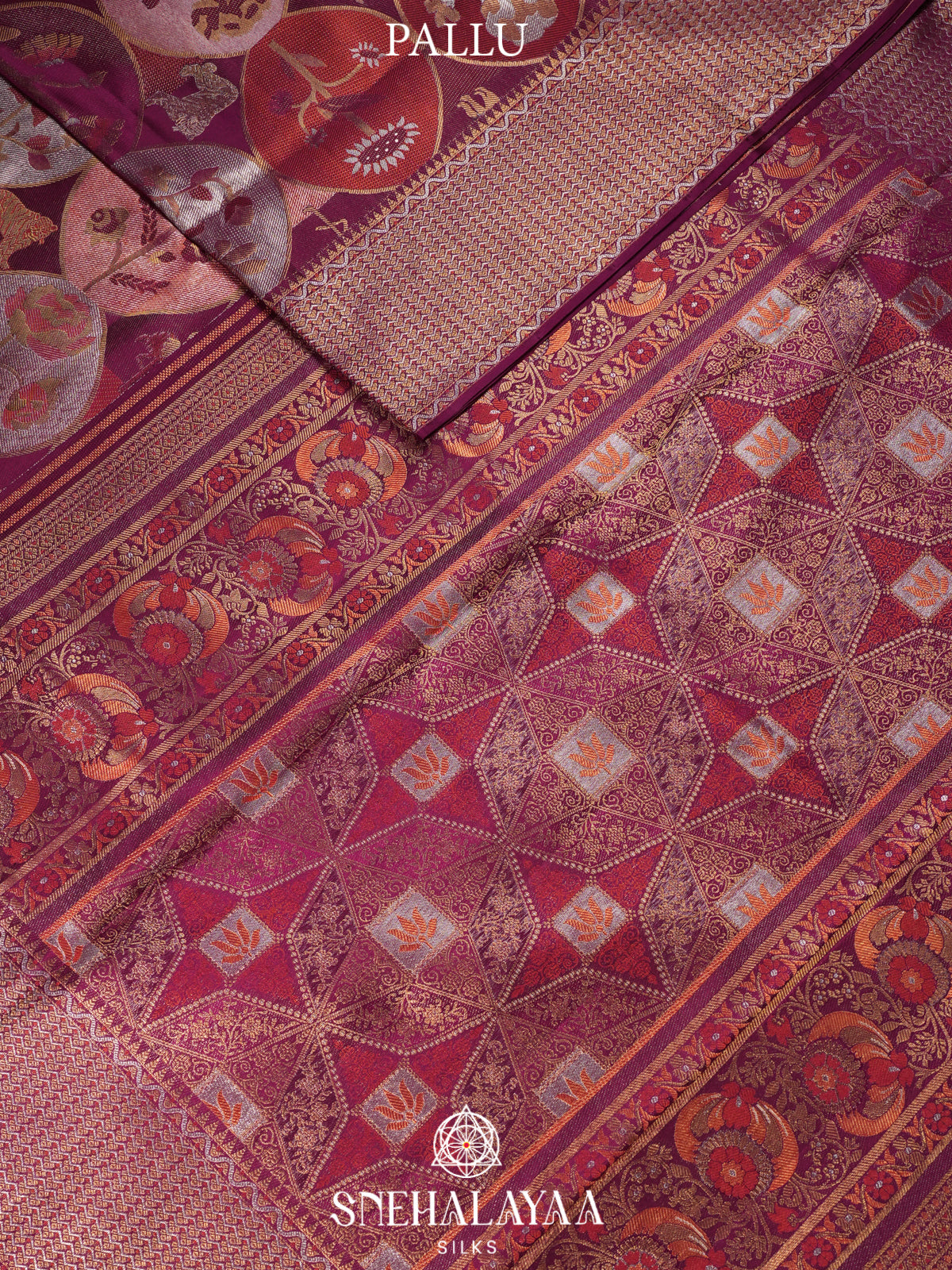 Magenta Kanjivaram Silk Saree