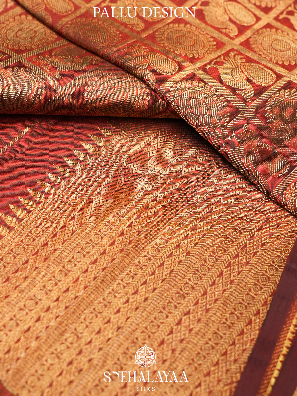 Maroon Kanjivaram Silk Saree