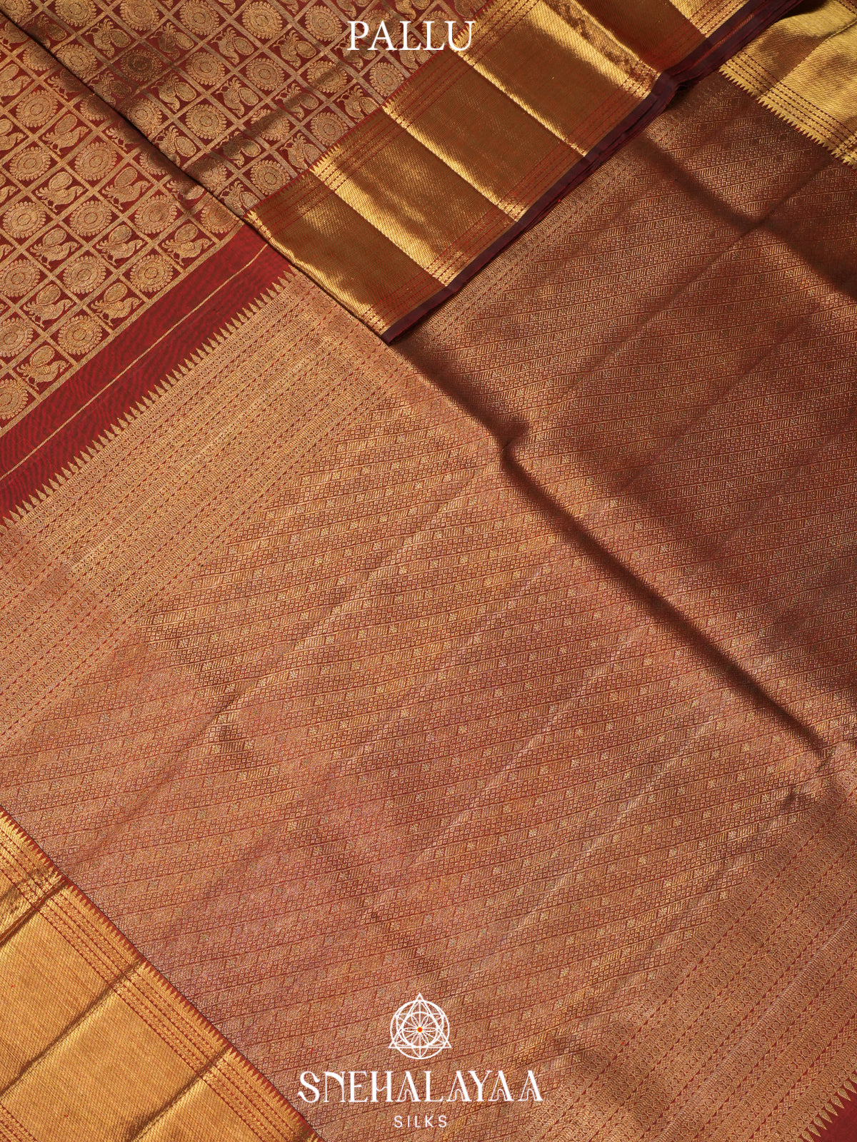 Maroon Kanjivaram Silk Saree