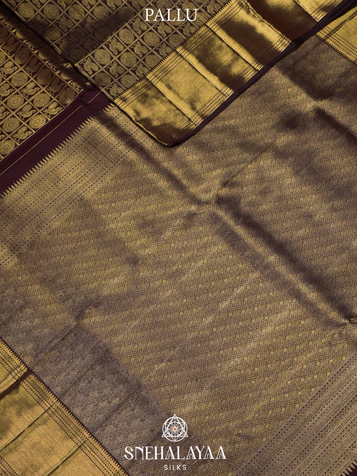 Burgundy Kanjivaram Silk Saree