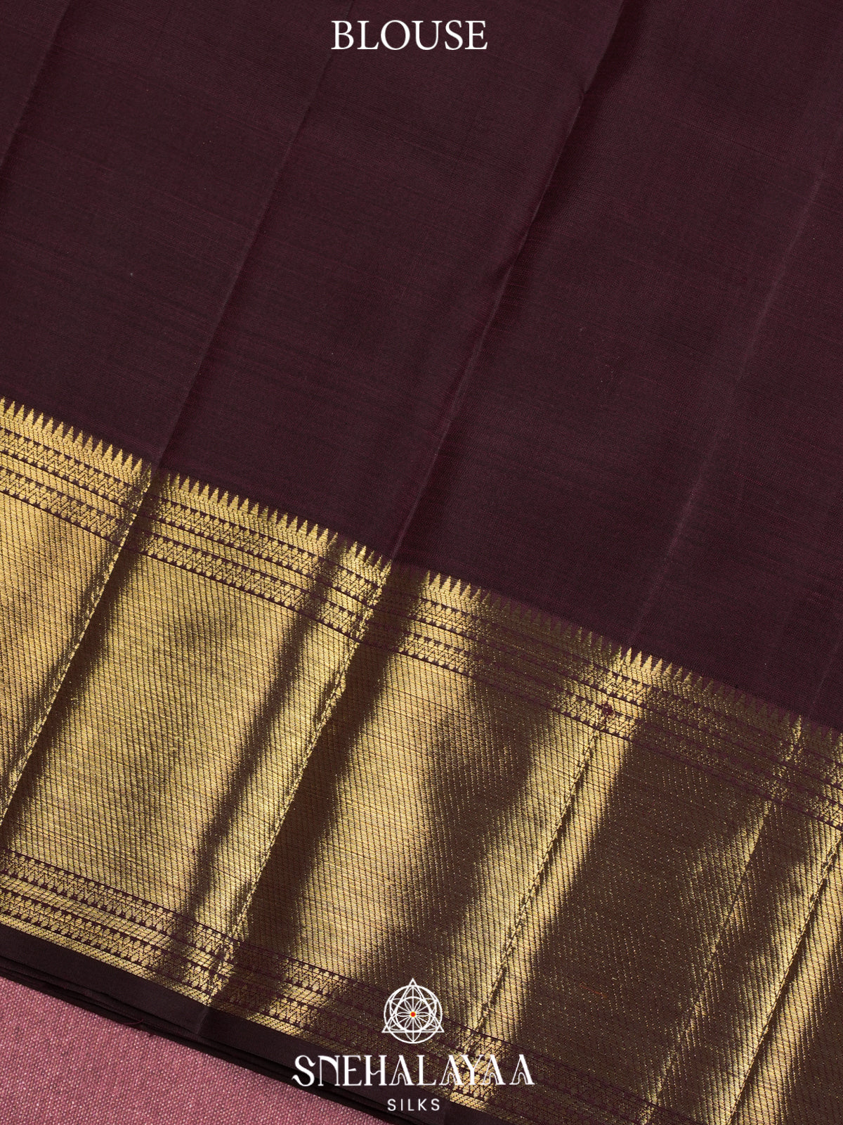 Burgundy Kanjivaram Silk Saree