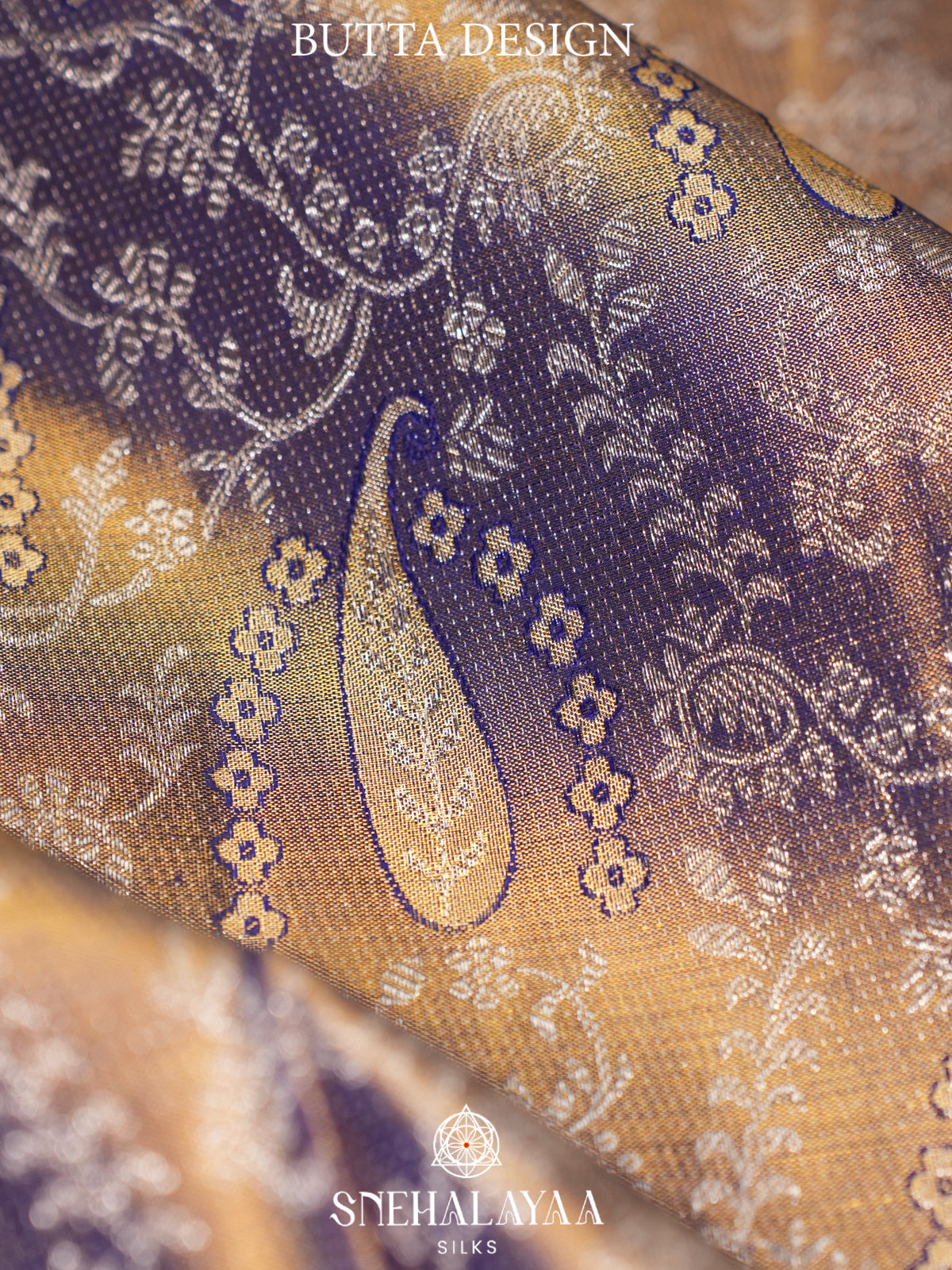 Blue Tissue Kanjivaram Silk Saree
