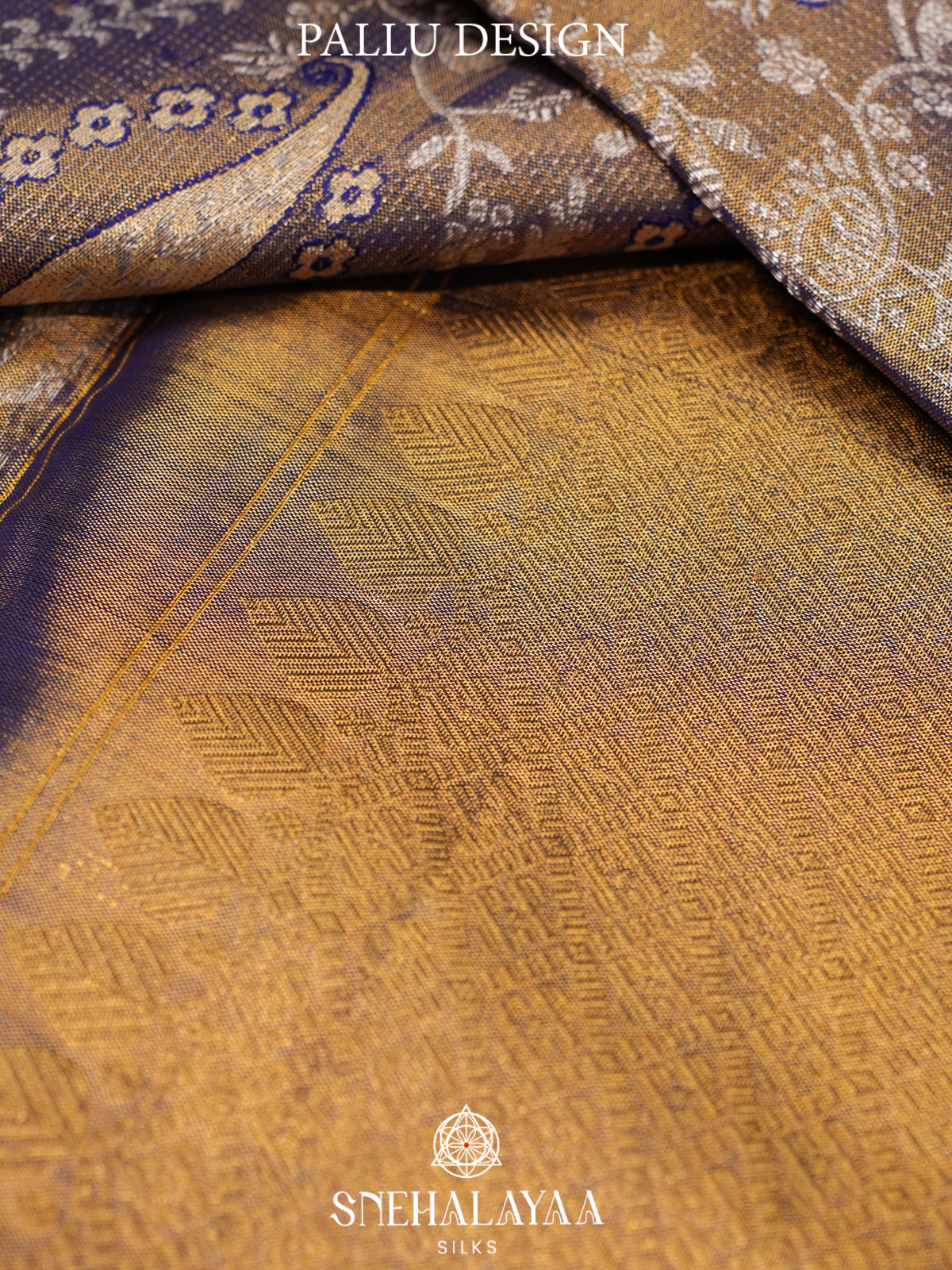 Blue Tissue Kanjivaram Silk Saree