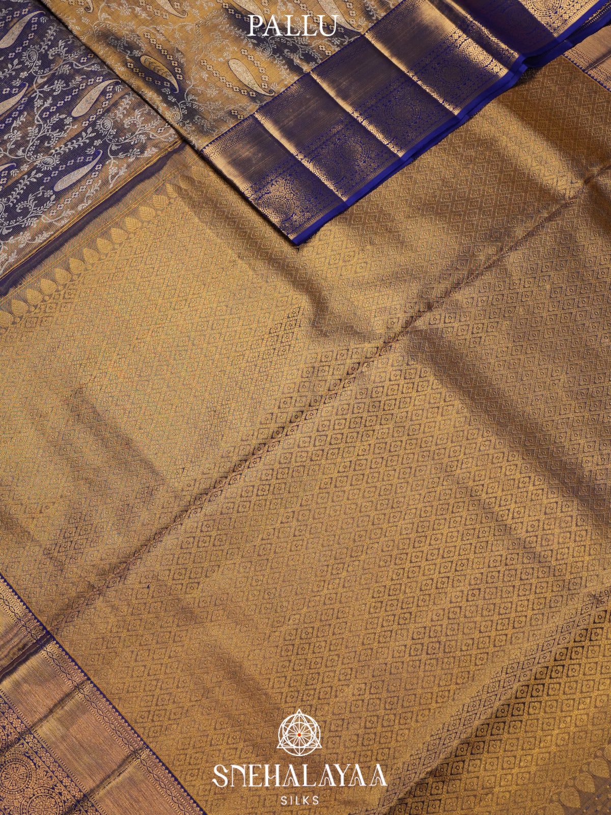Blue Tissue Kanjivaram Silk Saree