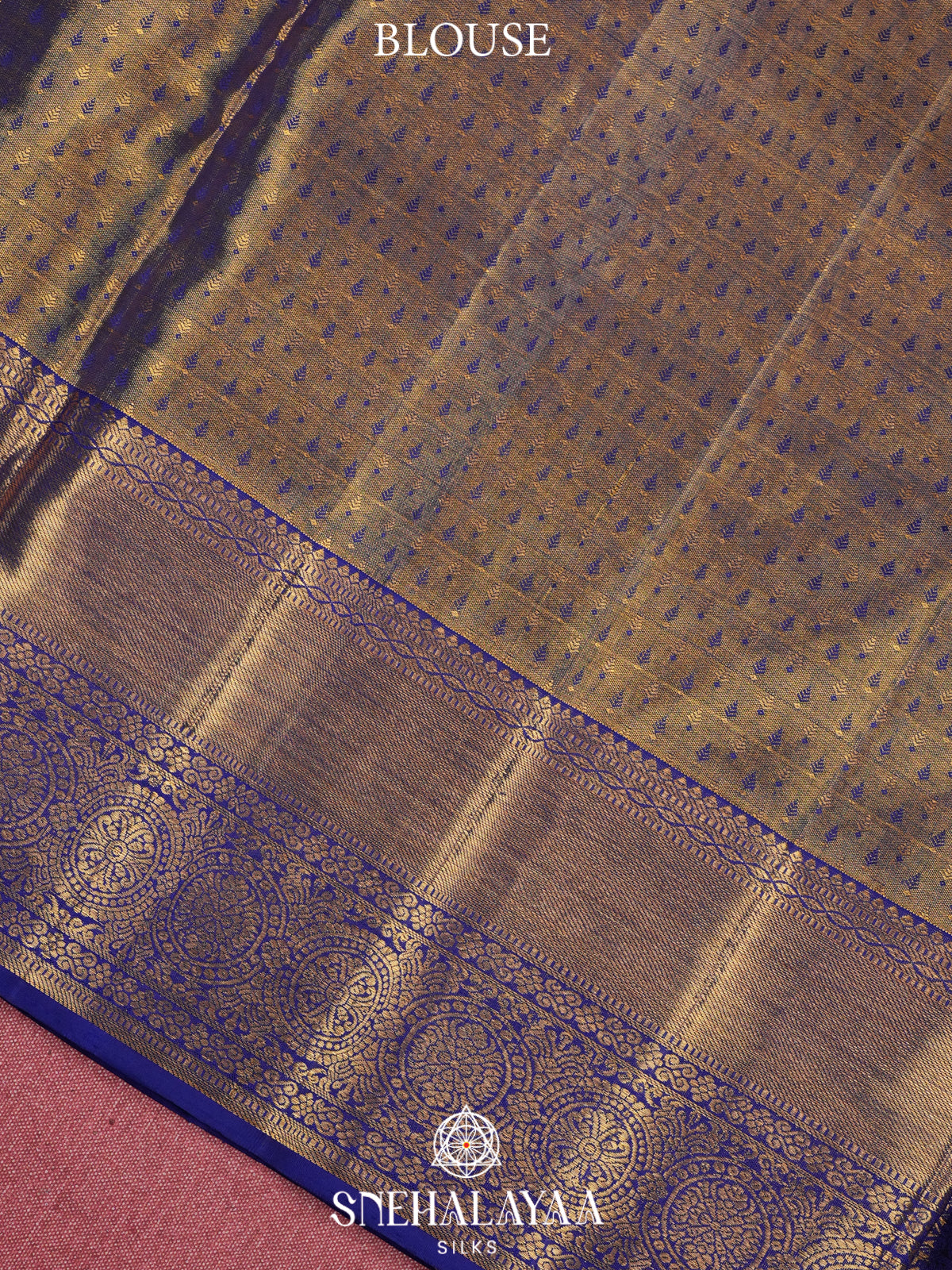 Blue Tissue Kanjivaram Silk Saree