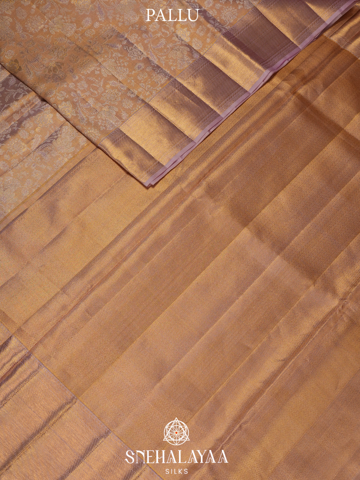 Rose Pink Tissue Kanjivaram Silk Saree