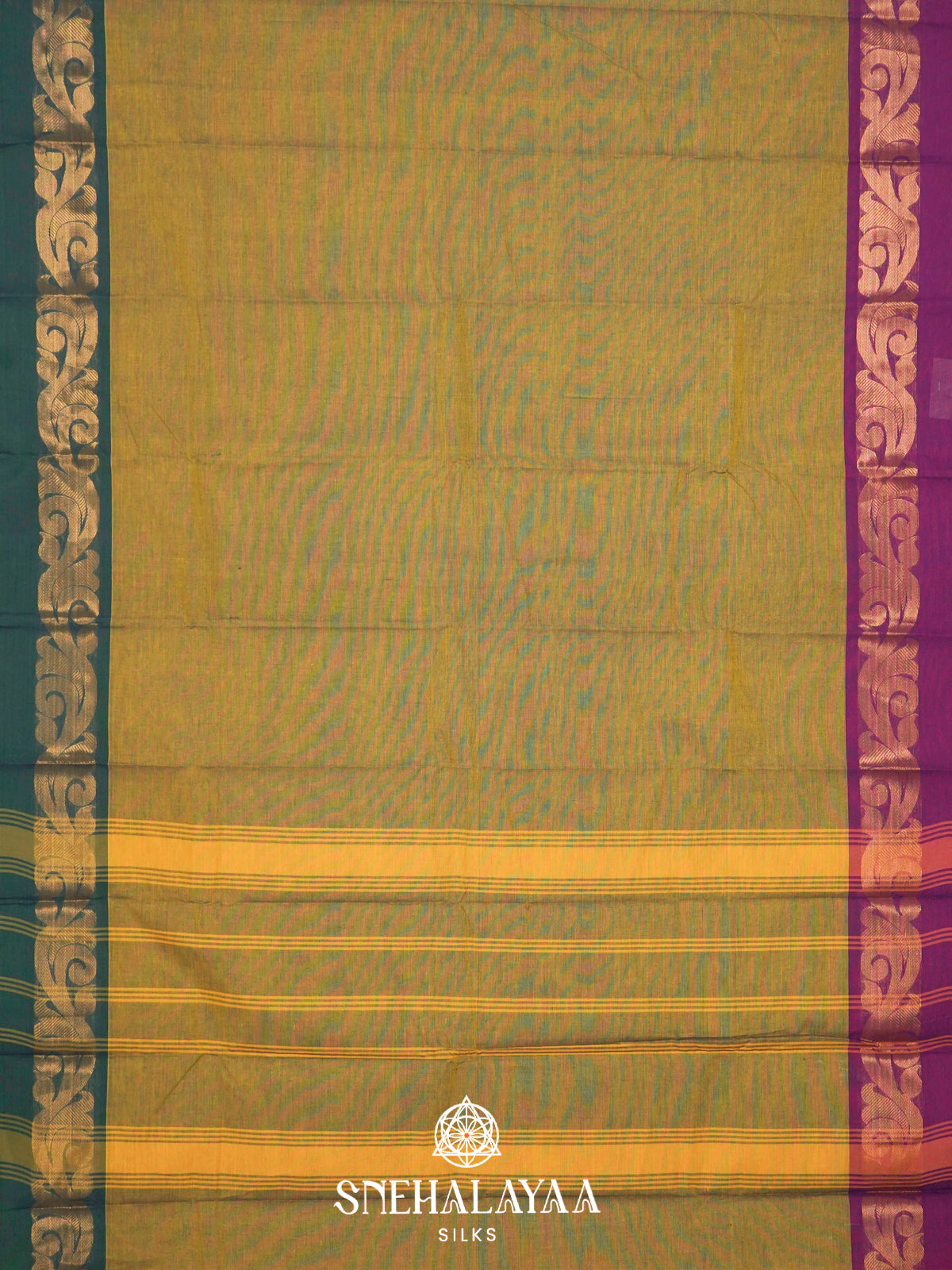 Mahendi Green Chettinad Cotton Saree