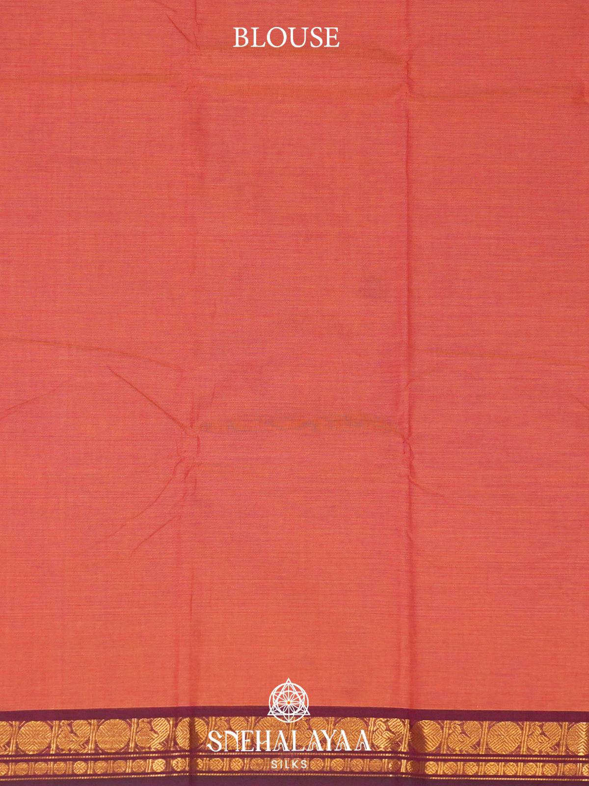 Peach Chettinad Cotton Saree