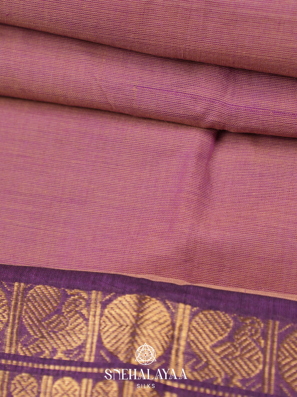 Mauve Pink Chettinad Cotton Saree