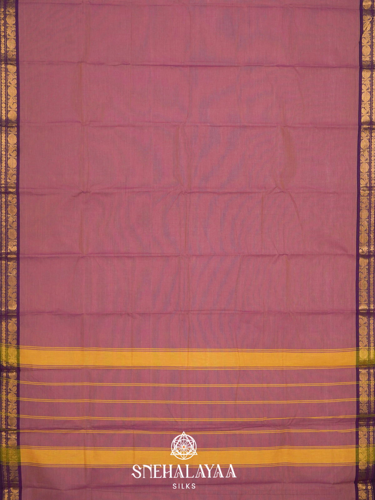 Mauve Pink Chettinad Cotton Saree