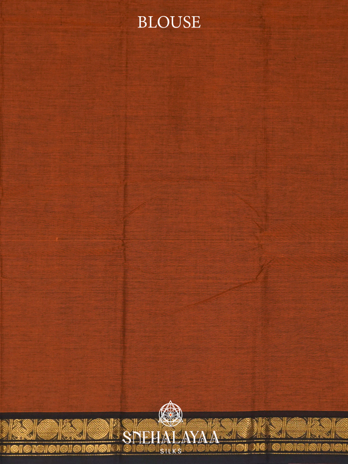 Burnt Orange Chettinad Cotton Saree