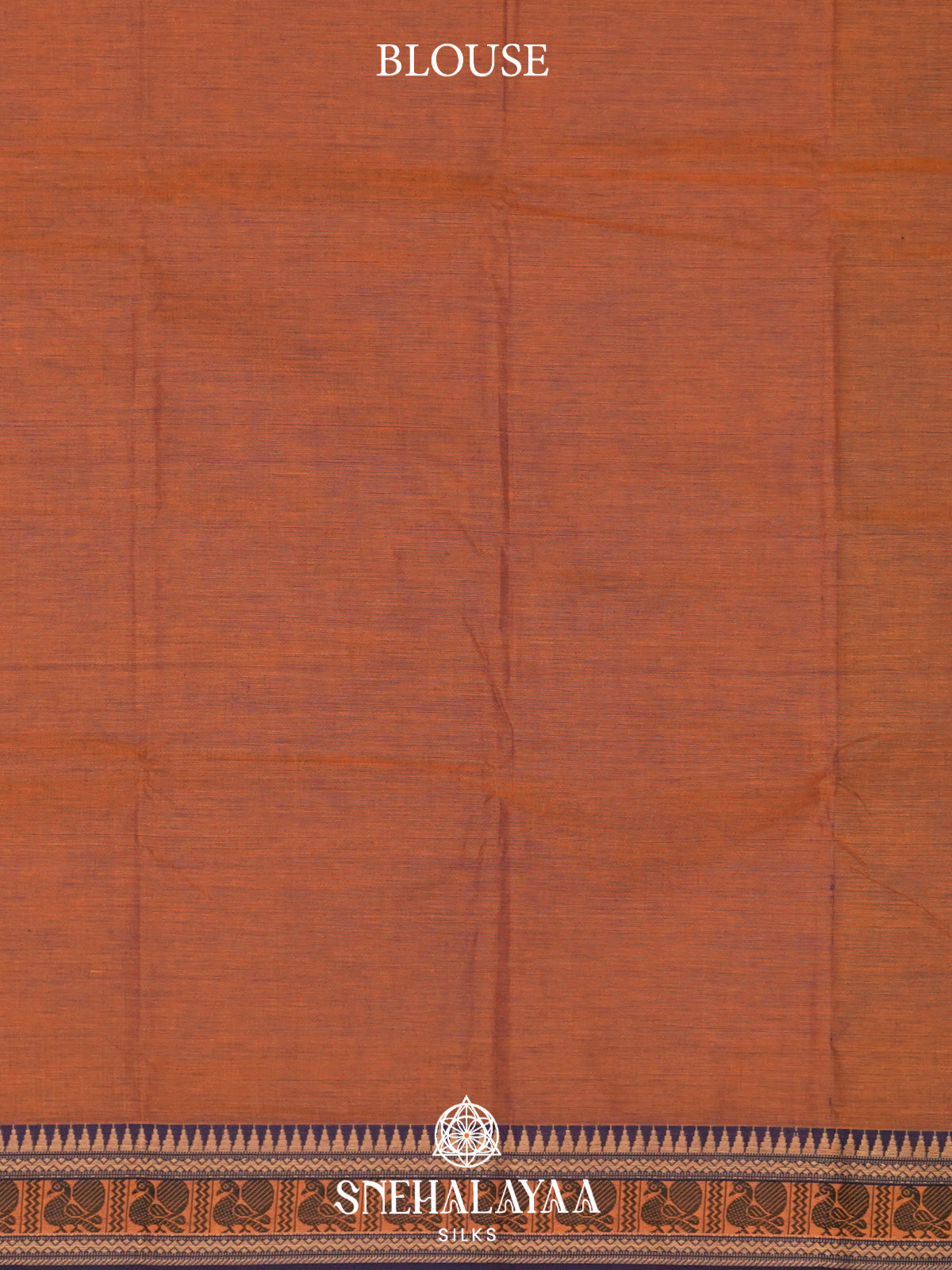 Burnt Orange Chettinad Cotton Saree