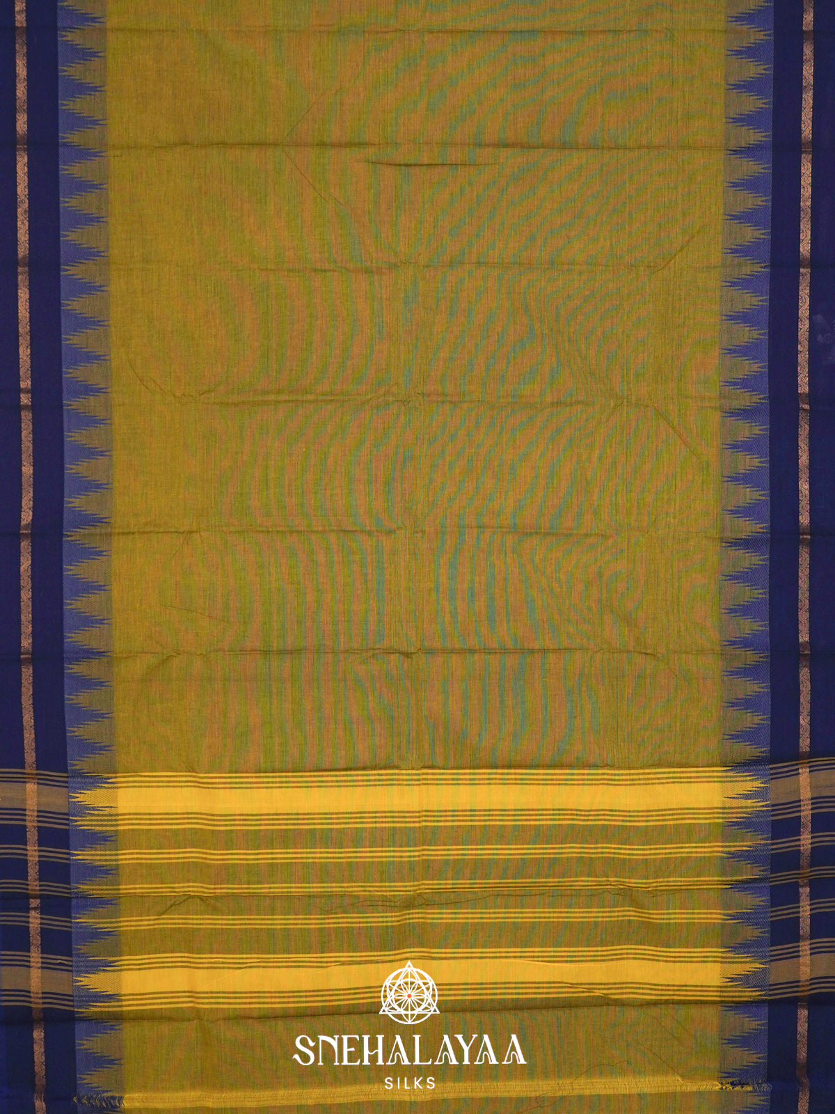 Mahendi Green Chettinad Cotton Saree
