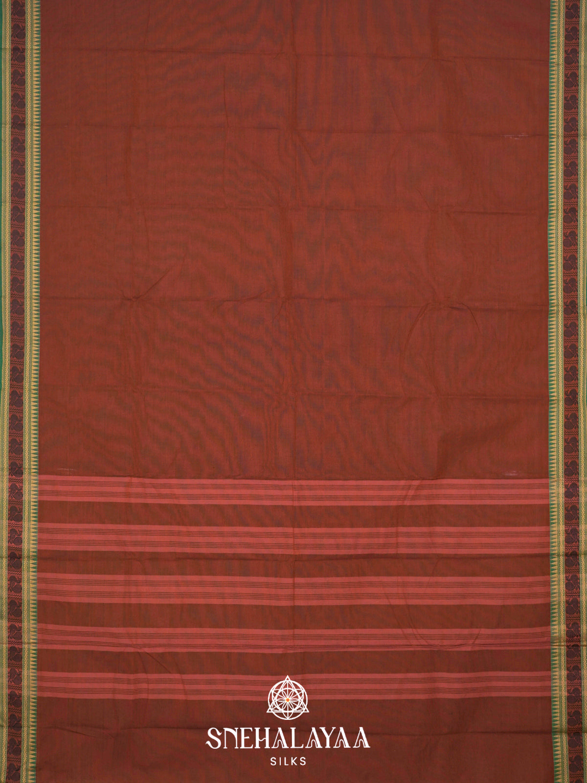 Maroon Chettinad Cotton Saree